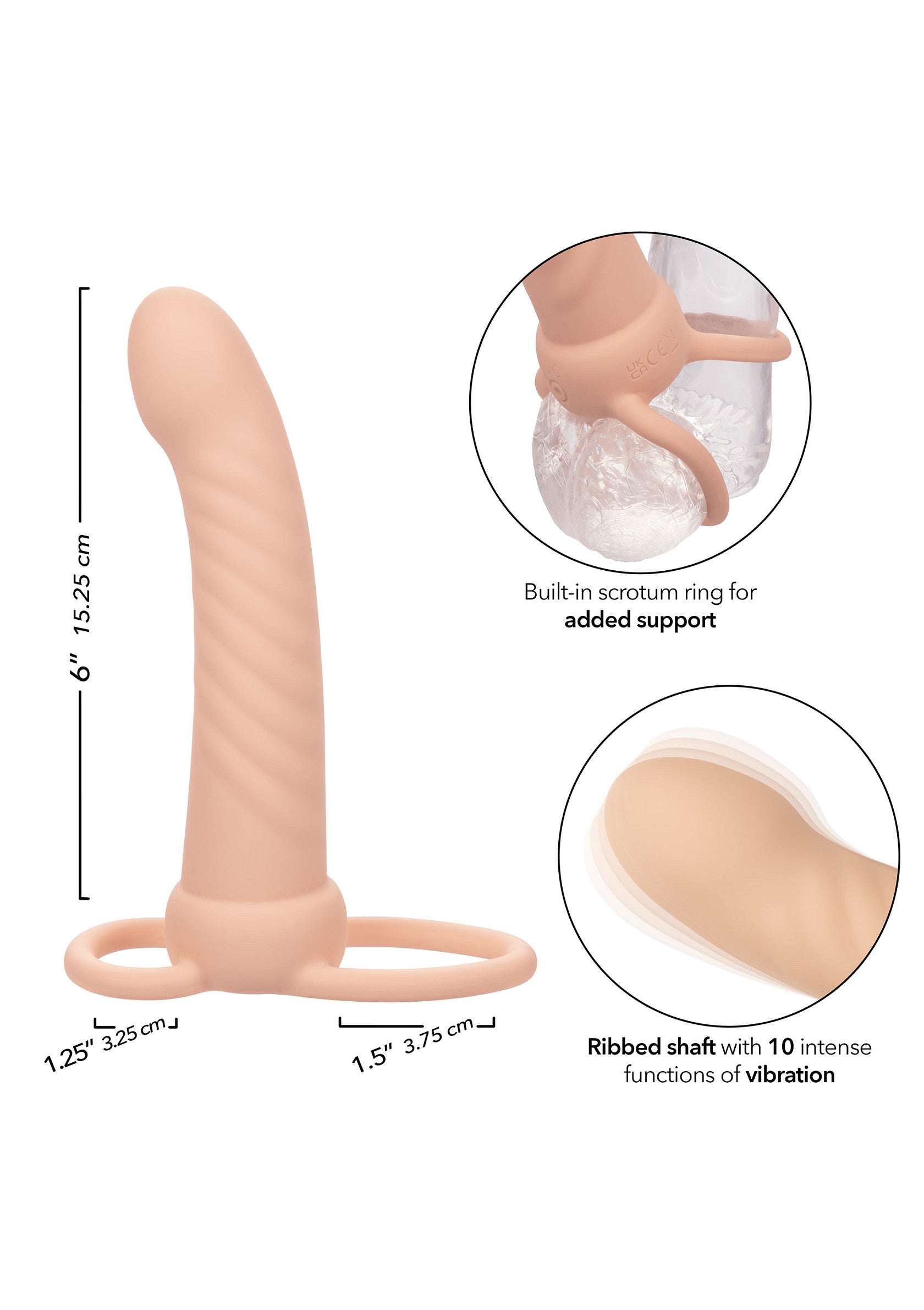 14889 calexotics performance maxx ribbed dual penetrator