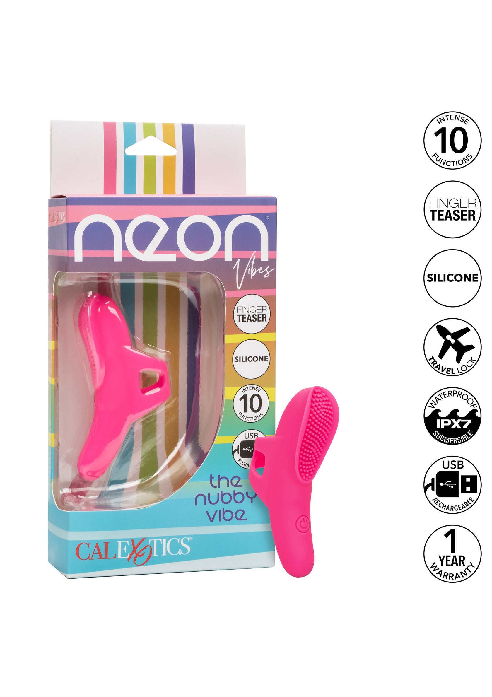 14934 calexotics neon vibes the nubby vibrator