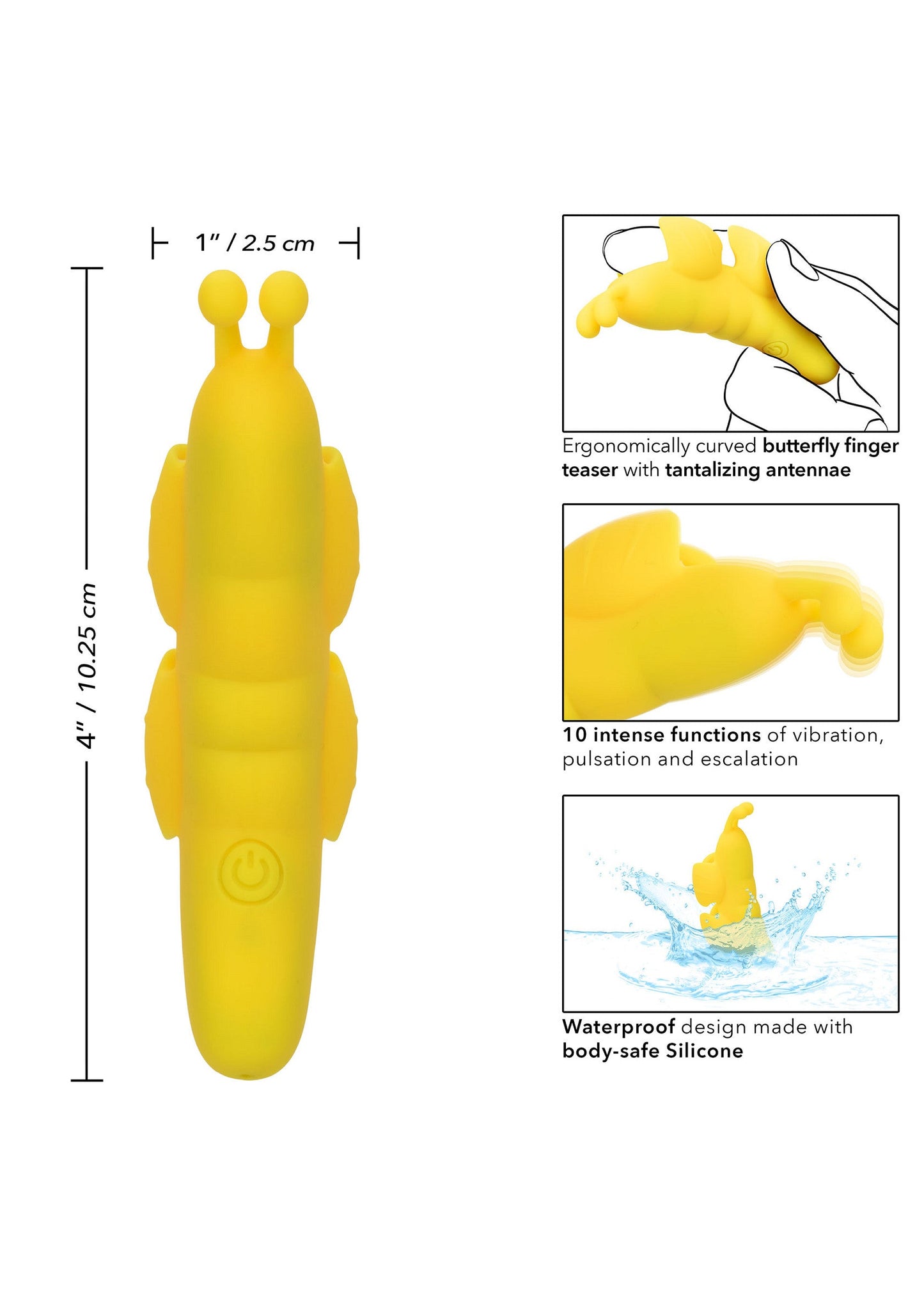 14936 calexotics neon vibes the butterfly vibrator