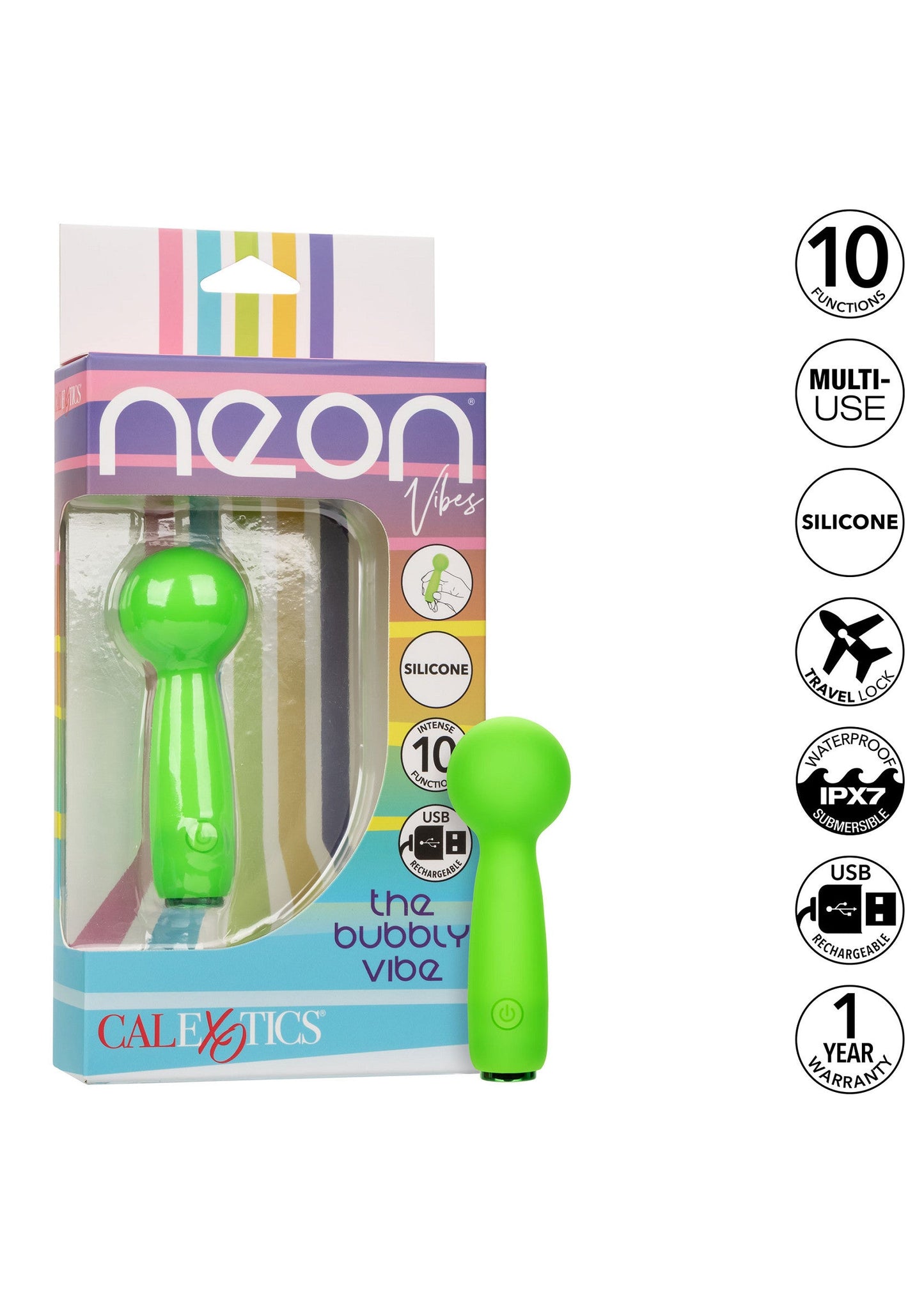 14938 calexotics neon vibes the bubbly vibrator