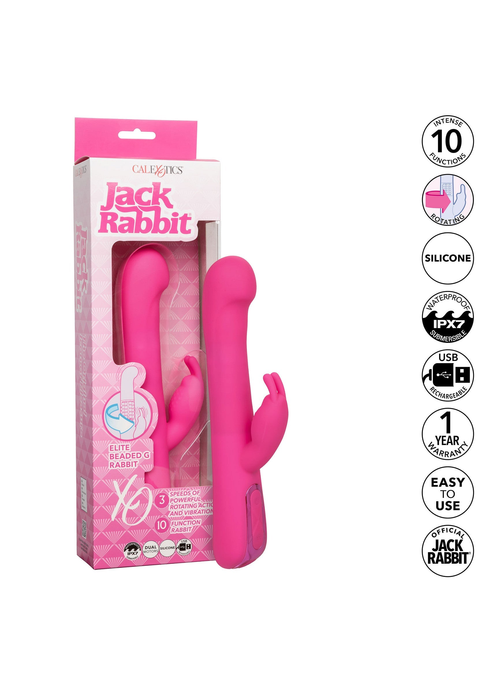 14964 calexotics jack rabbits elite beaded g rabbit