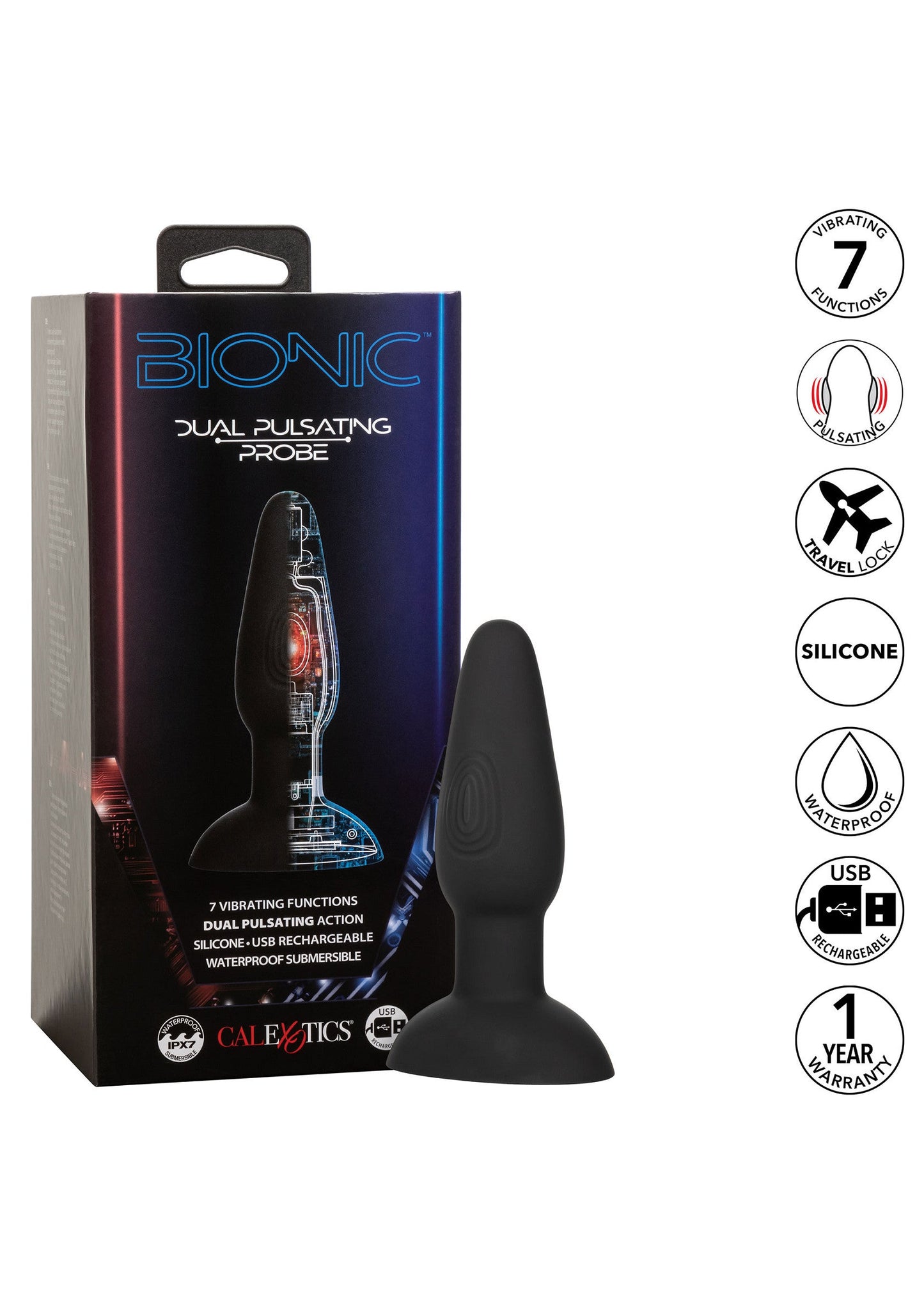 14972 calexotics bionic bionic dual pulsating probe