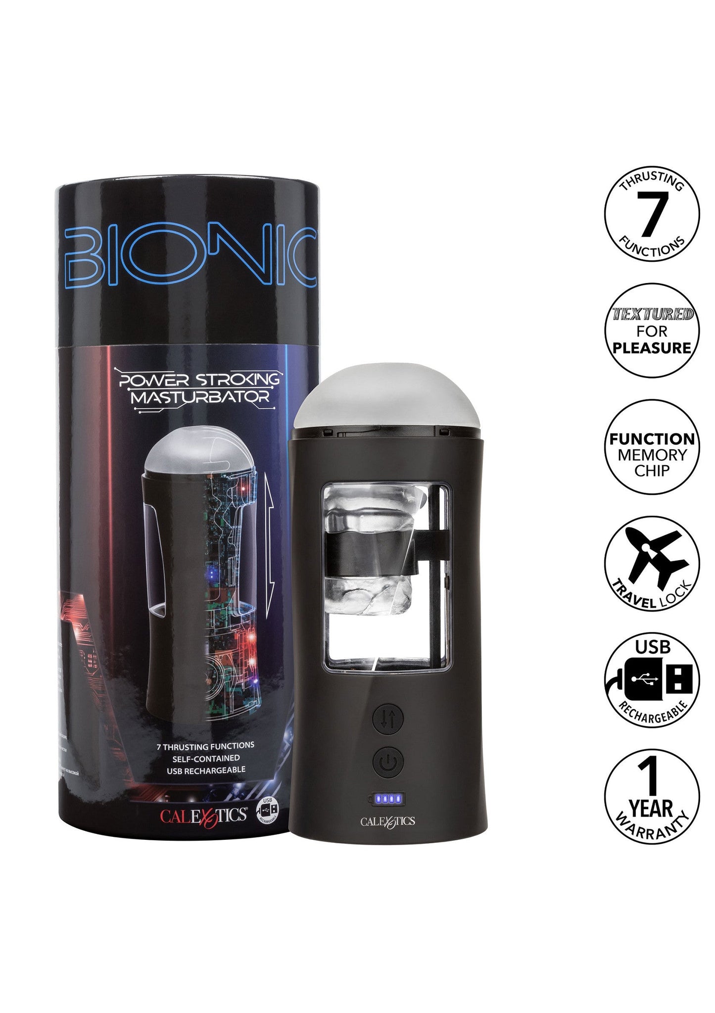 14973 calexotics bionic bionic stroking masturbator