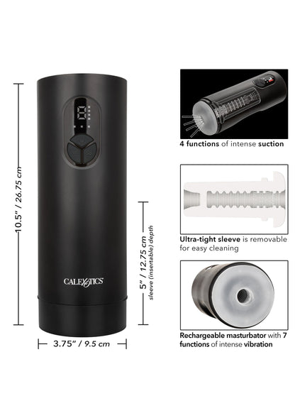 14975 calexotics bionic bionic sucking and vibrating masturbator