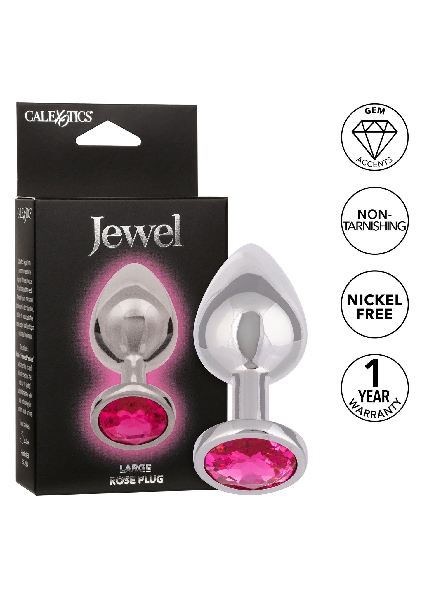 16511 calexotics jewel jewel large rose plug