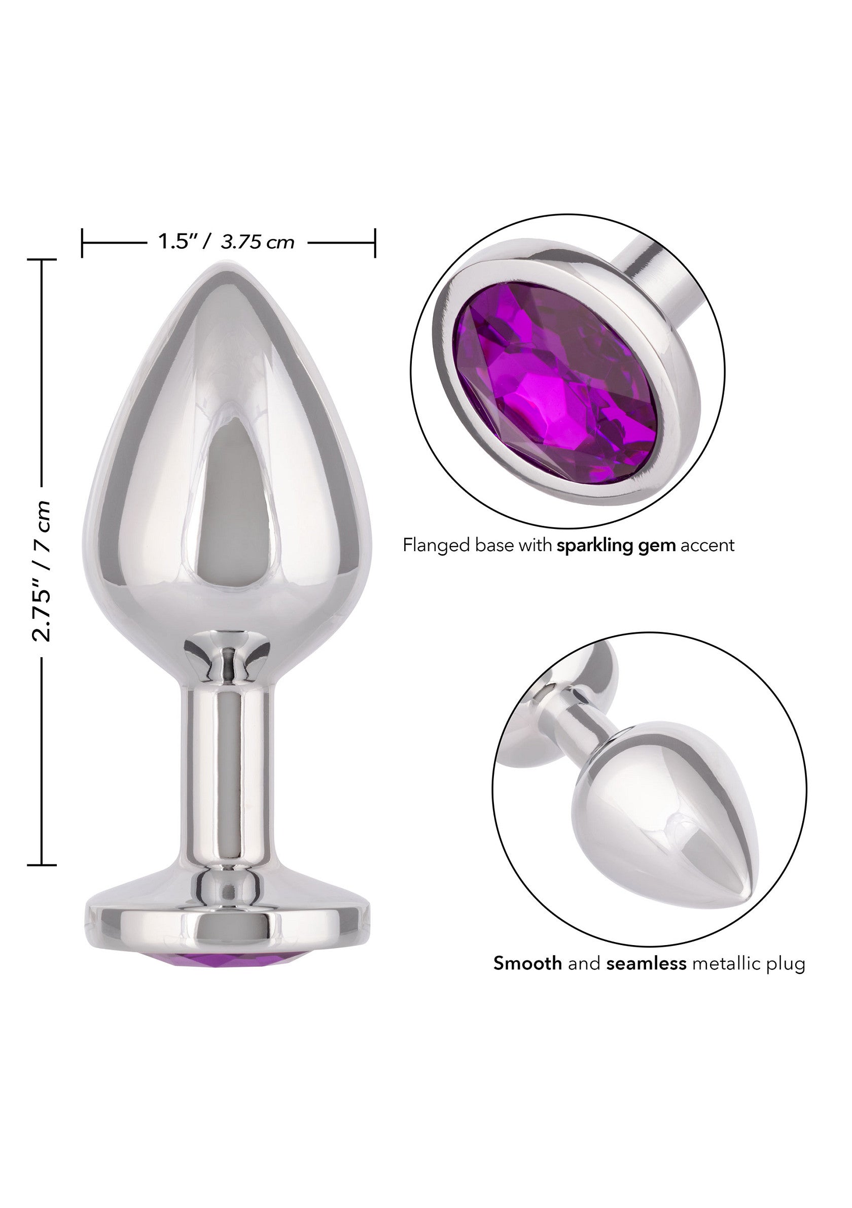 16513 calexotics jewel jewel large amethyst plug