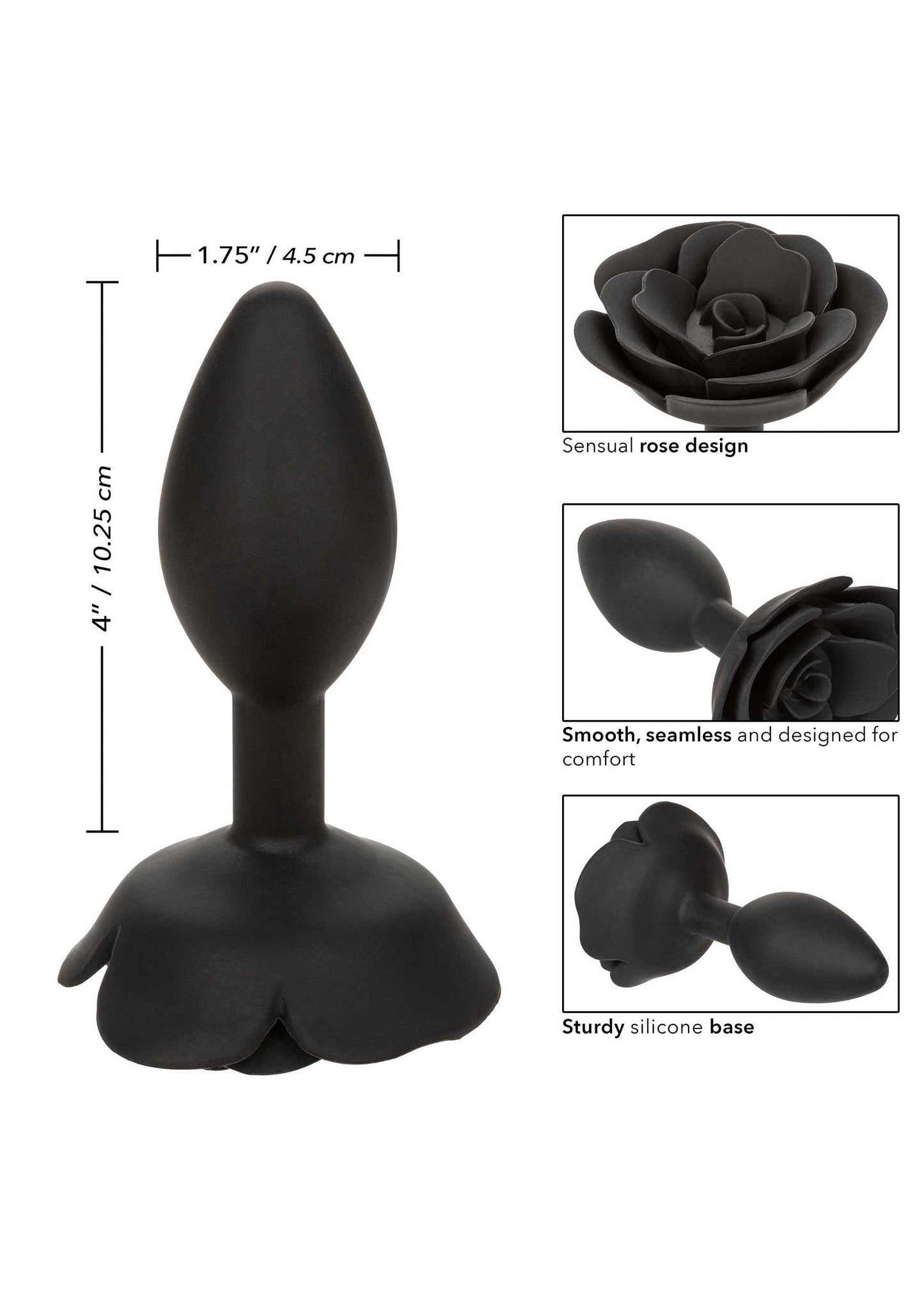 16536 calexotics forbidden rose anal plug large