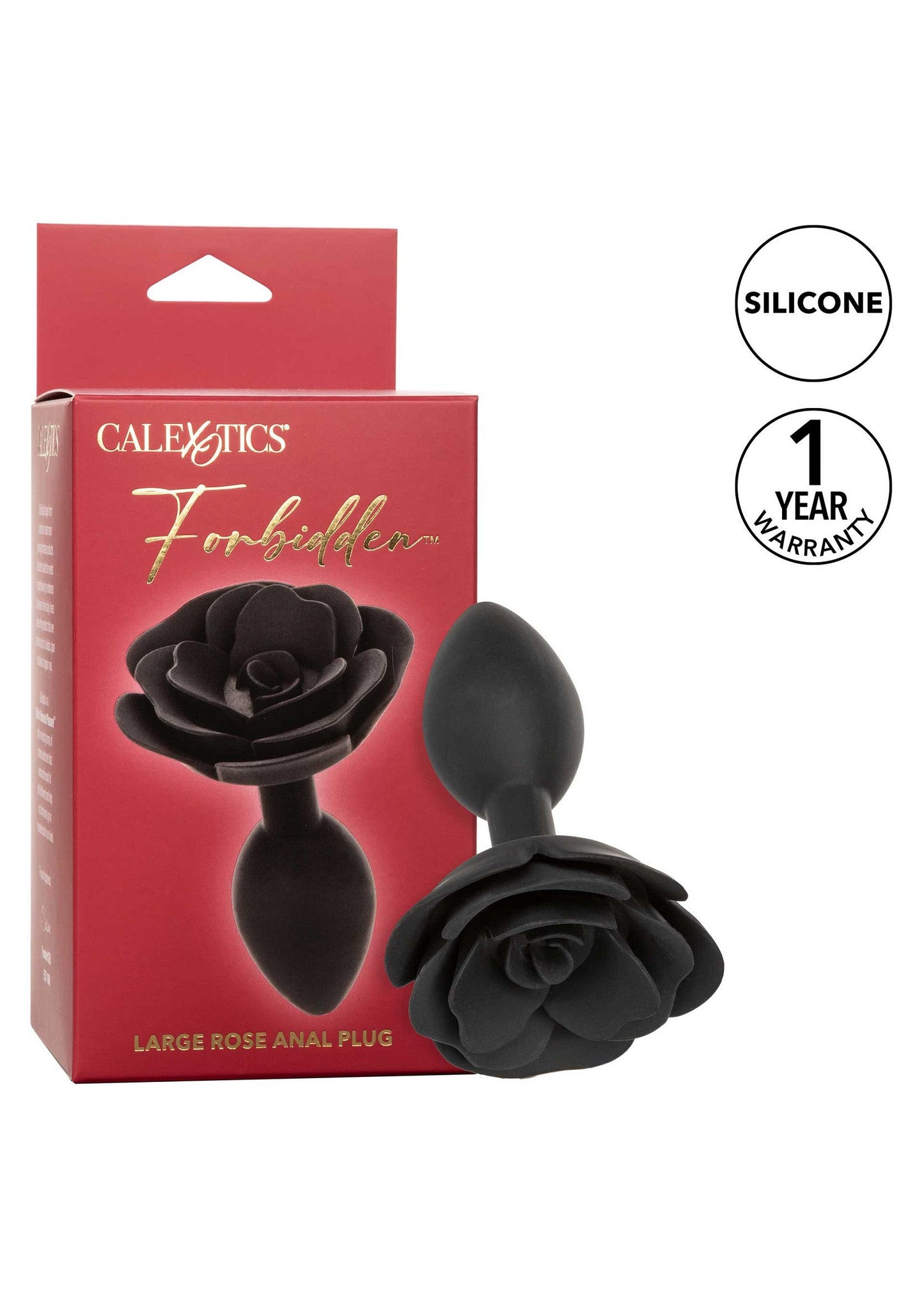 16536 calexotics forbidden rose anal plug large