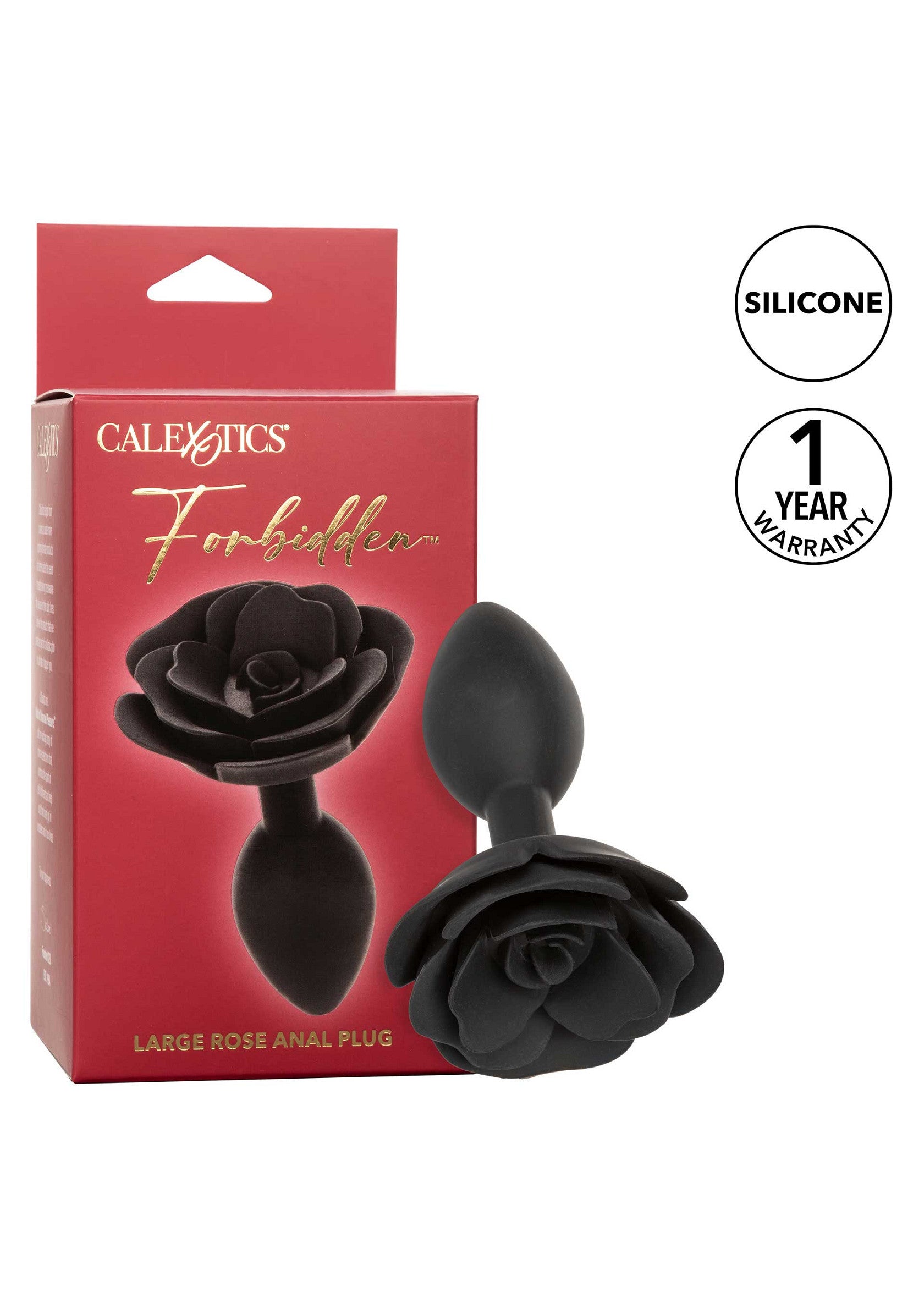 16536 calexotics forbidden rose anal plug large