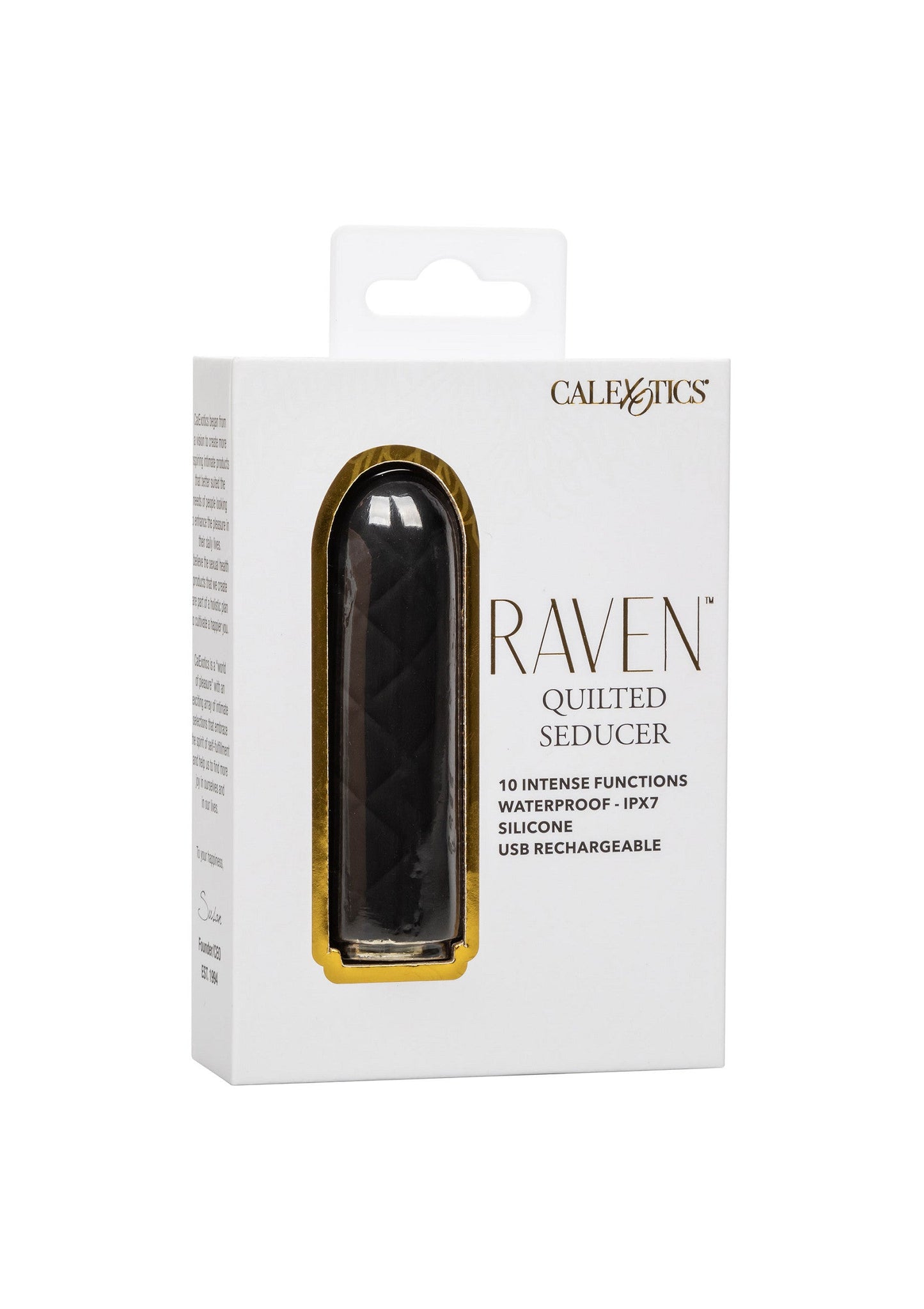 16545 calexotics raven raven quilted seducer