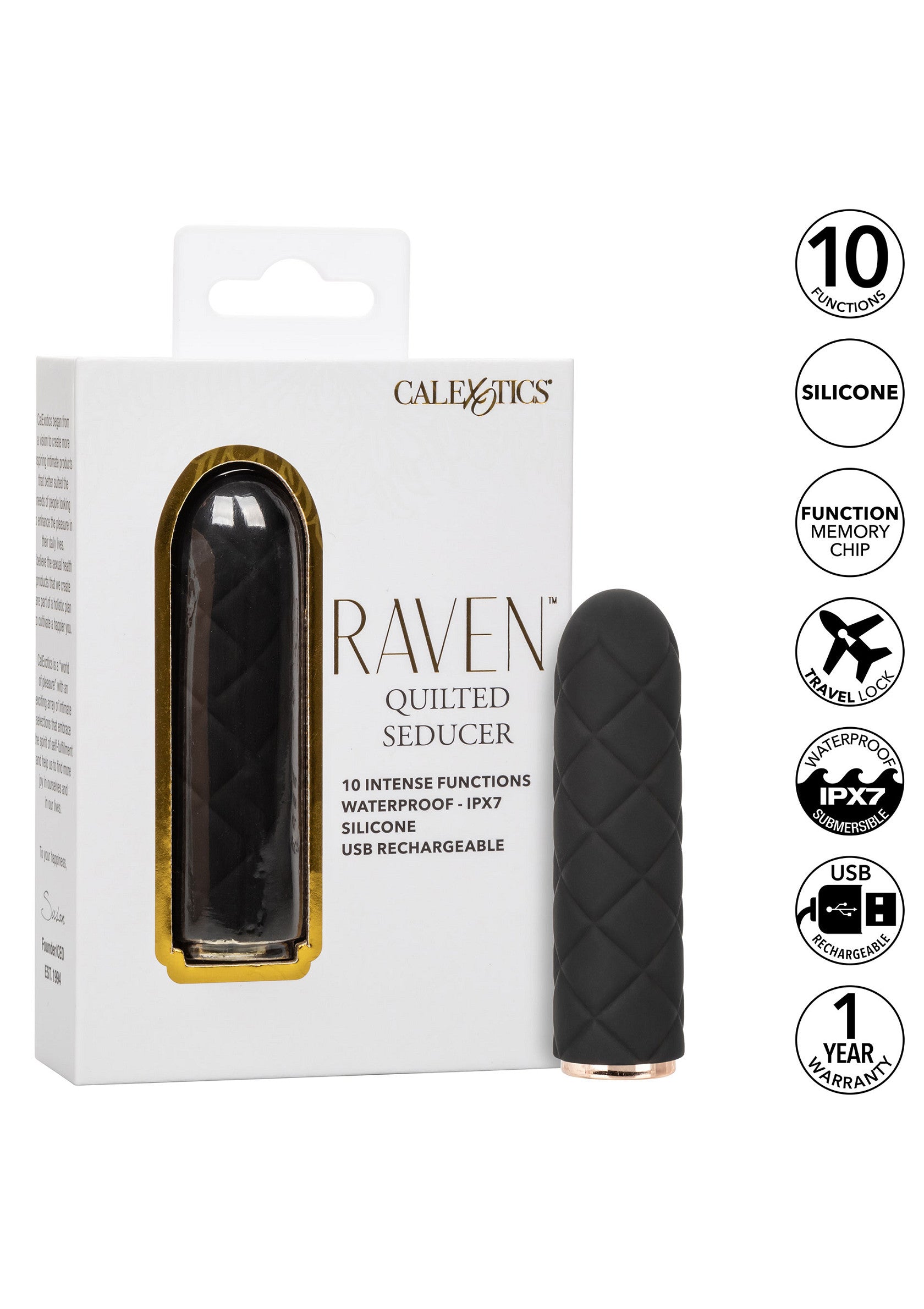 16545 calexotics raven raven quilted seducer