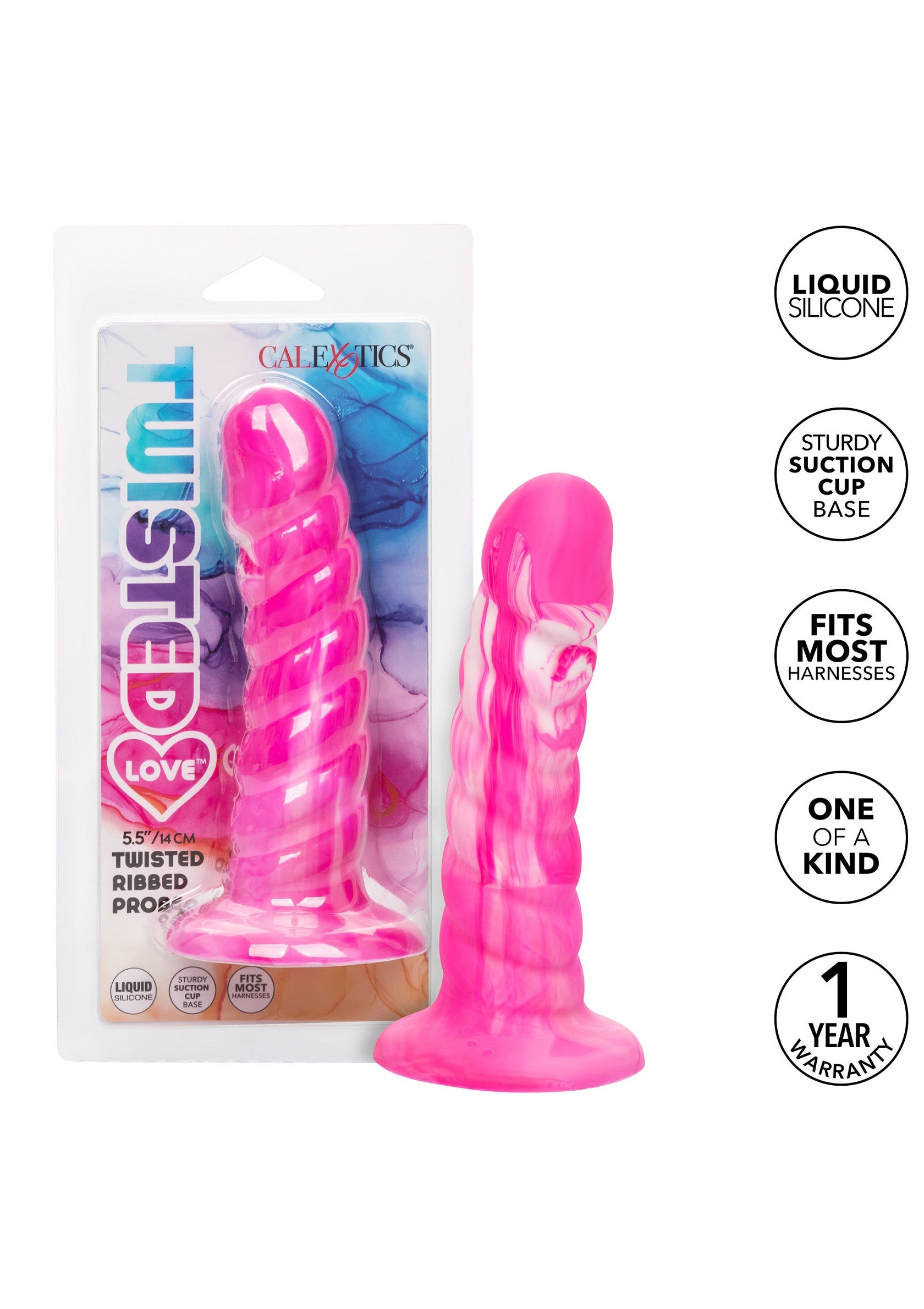 16581 calexotics twisted love twisted ribbed probe