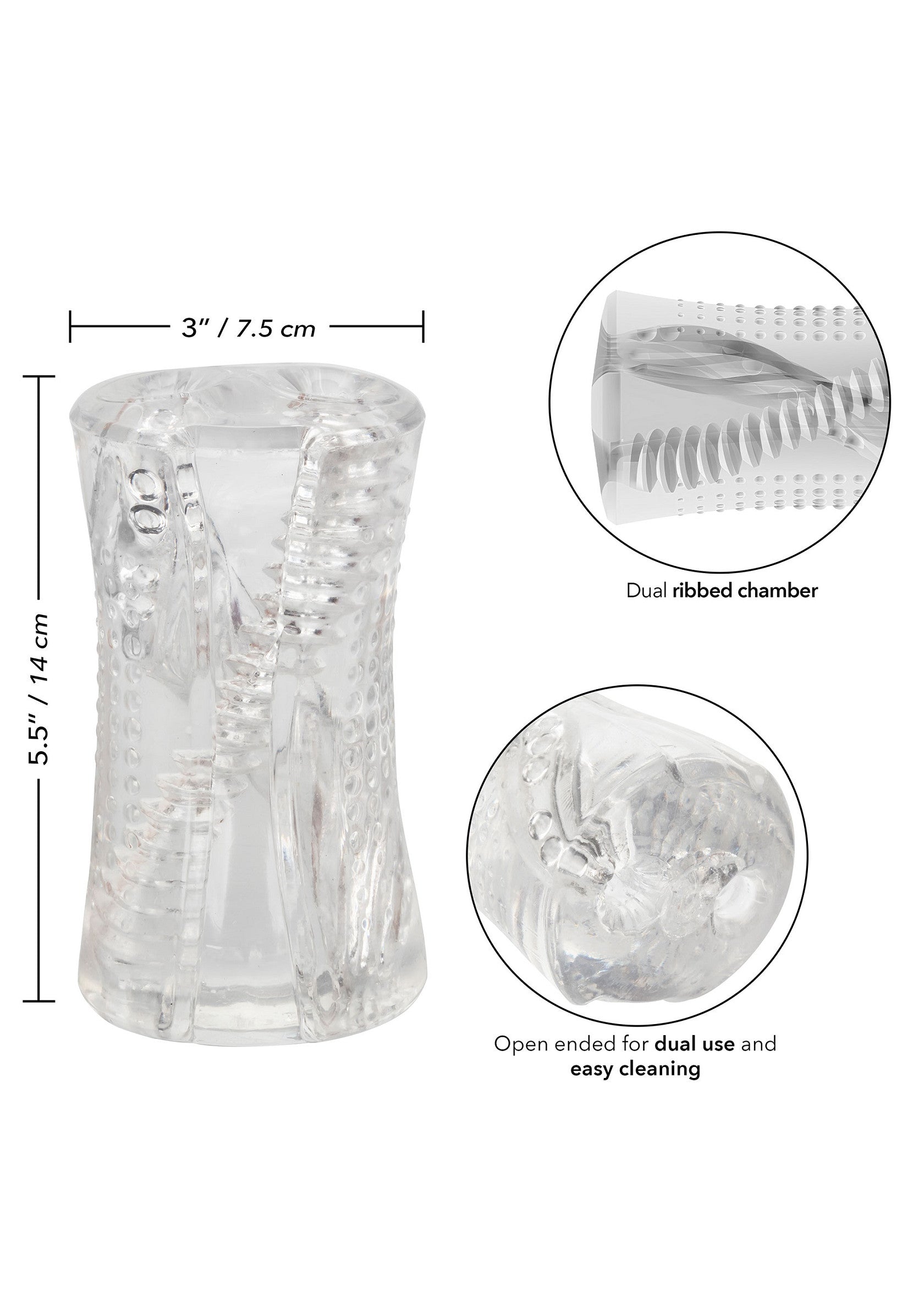 16600 calexotics cyclone cyclone dual ribbed stroker