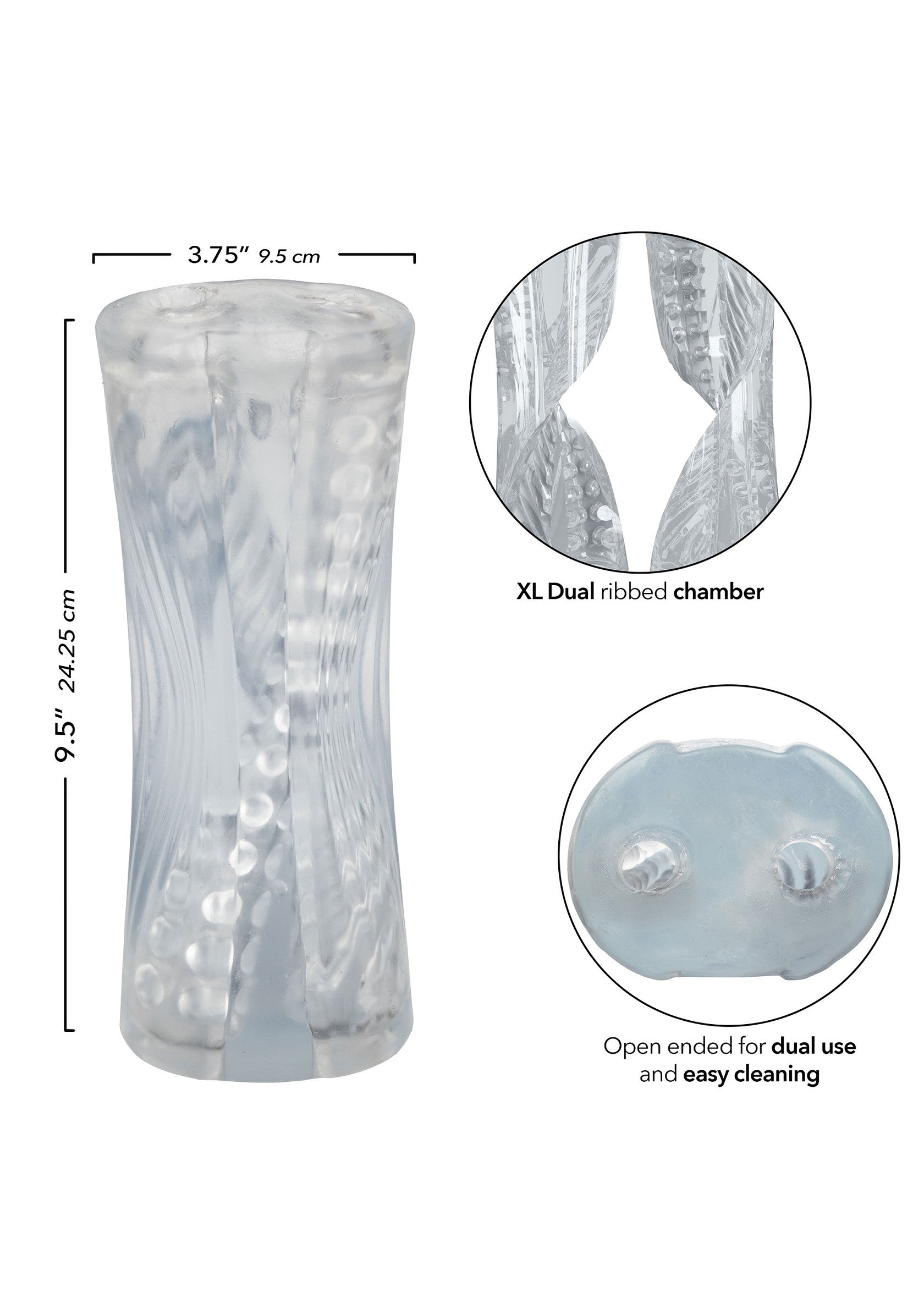 16604 calexotics cyclone dual ribbed stroker xl