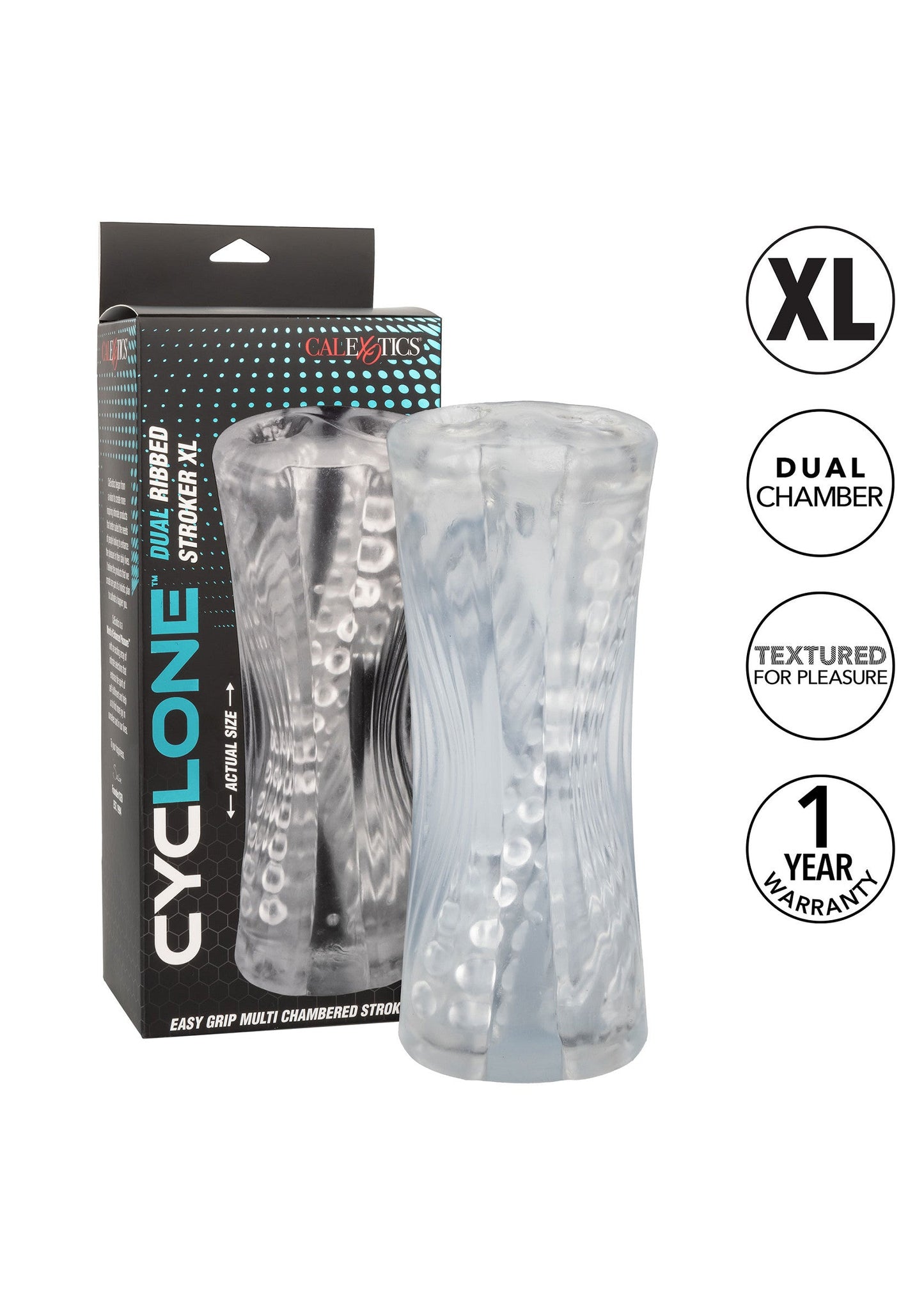 16604 calexotics cyclone dual ribbed stroker xl