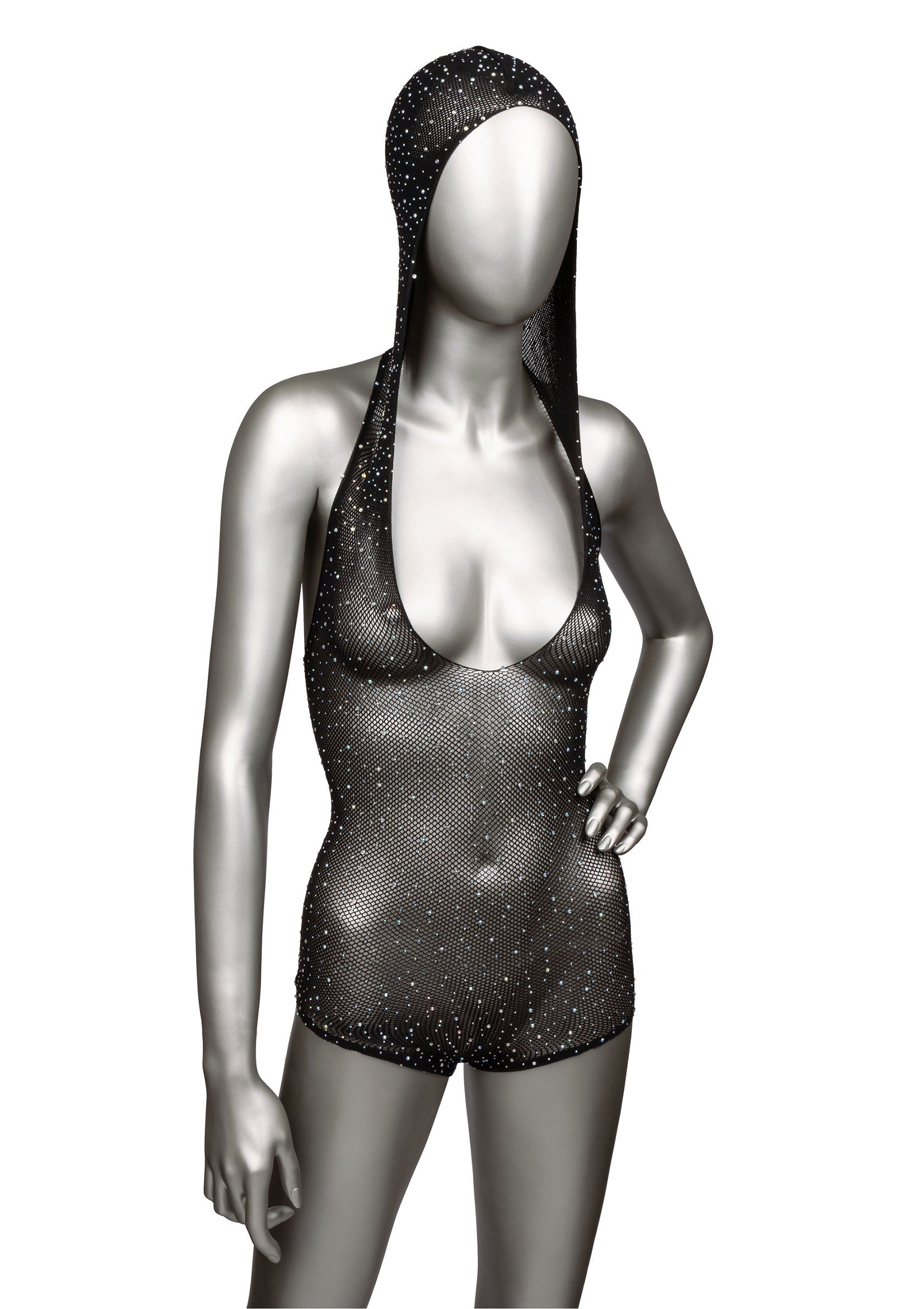 16625 calexotics radiance hooded deep v bodysuit