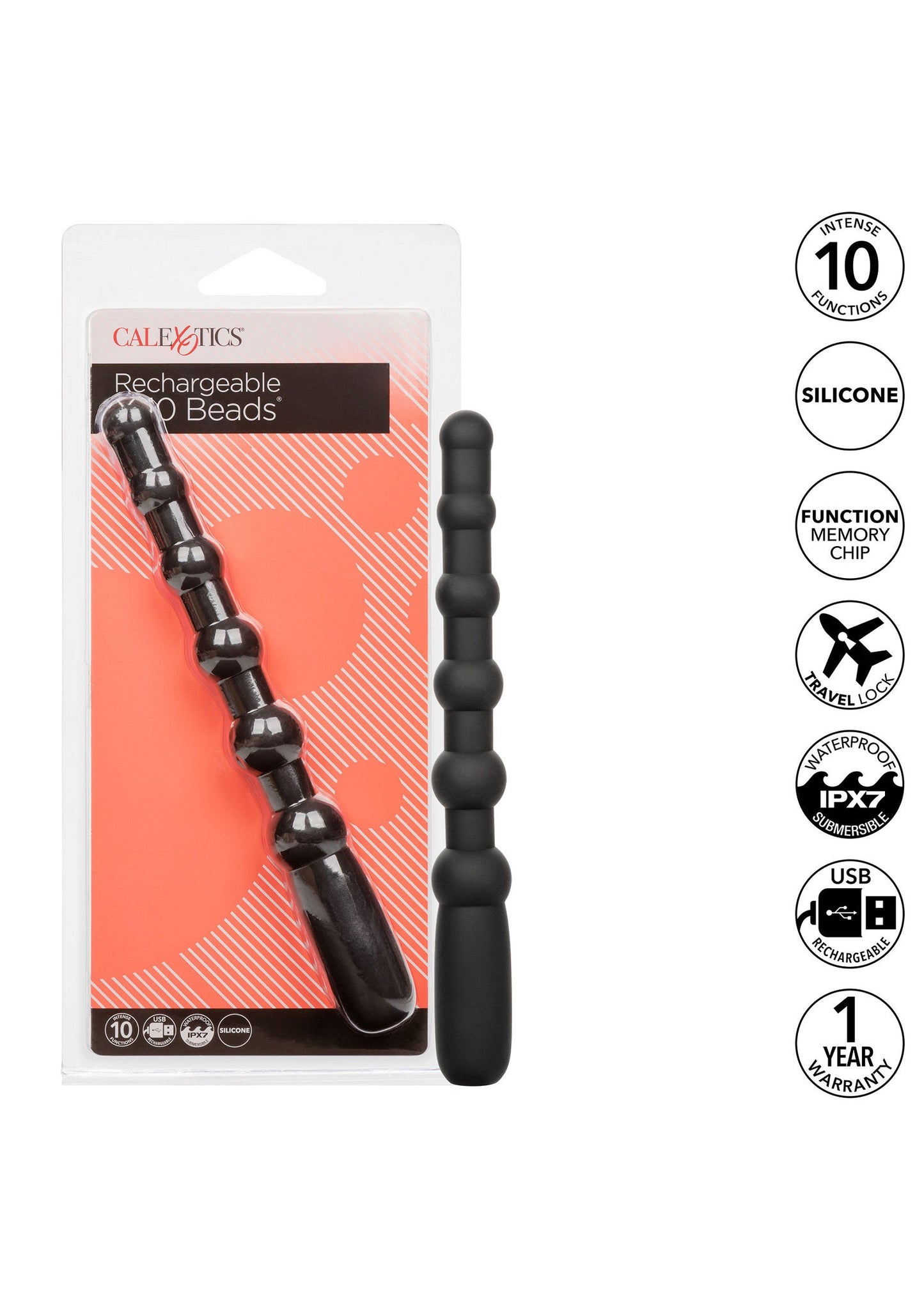 16683 calexotics anal rechargeable x 10 beads