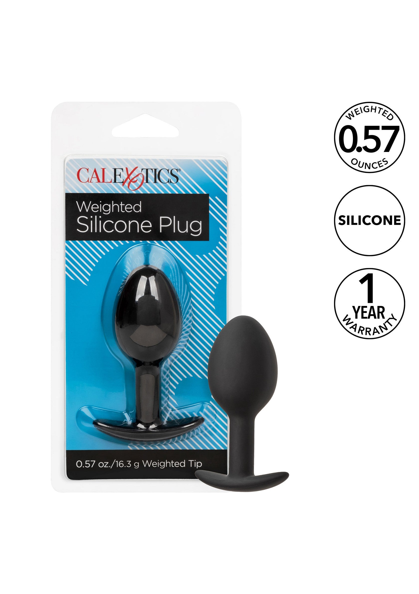 16687 calexotics anal weighted silicone plug