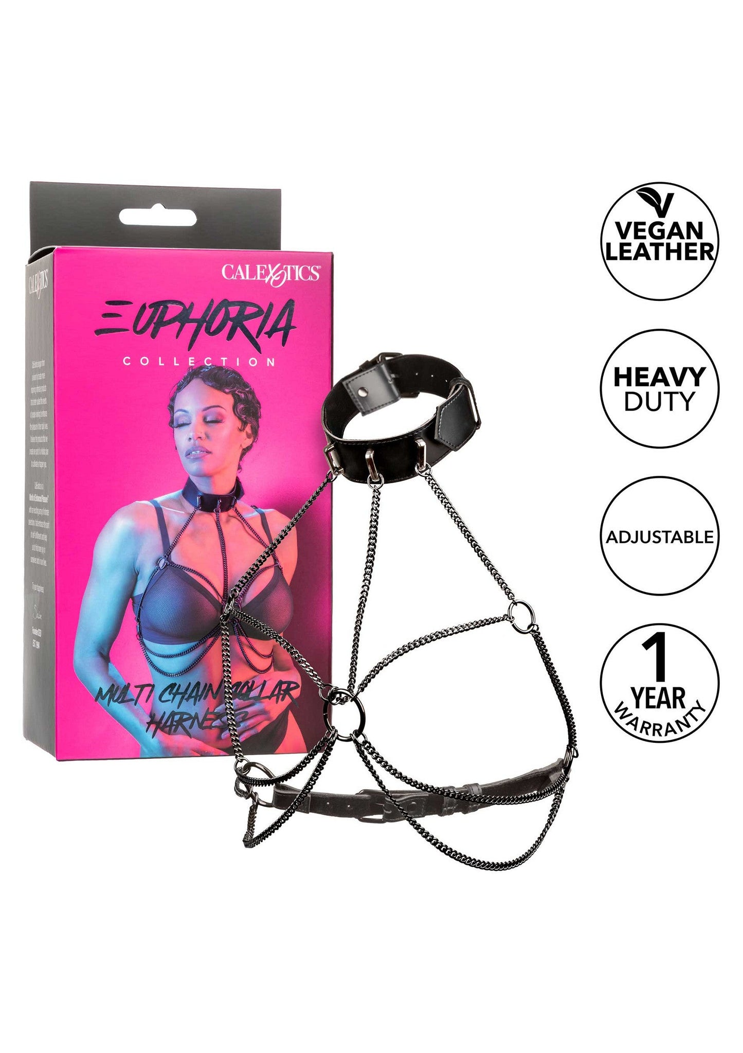 16704 calexotics euphoria chain collar harness