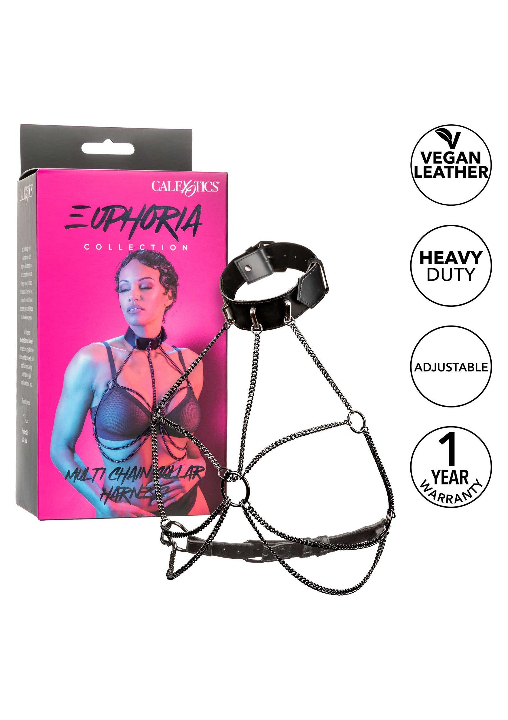 16704 calexotics euphoria chain collar harness