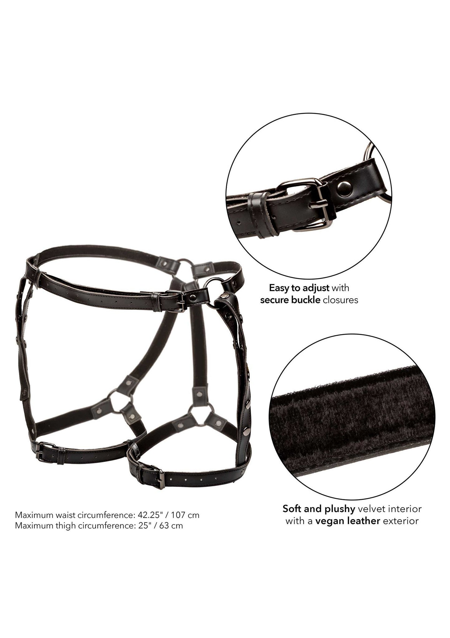 16706 calexotics euphoria riding thigh harness
