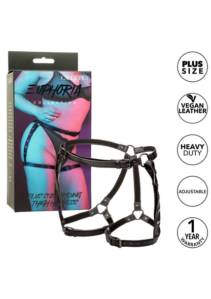 16707 calexotics euphoria riding thigh harness plus