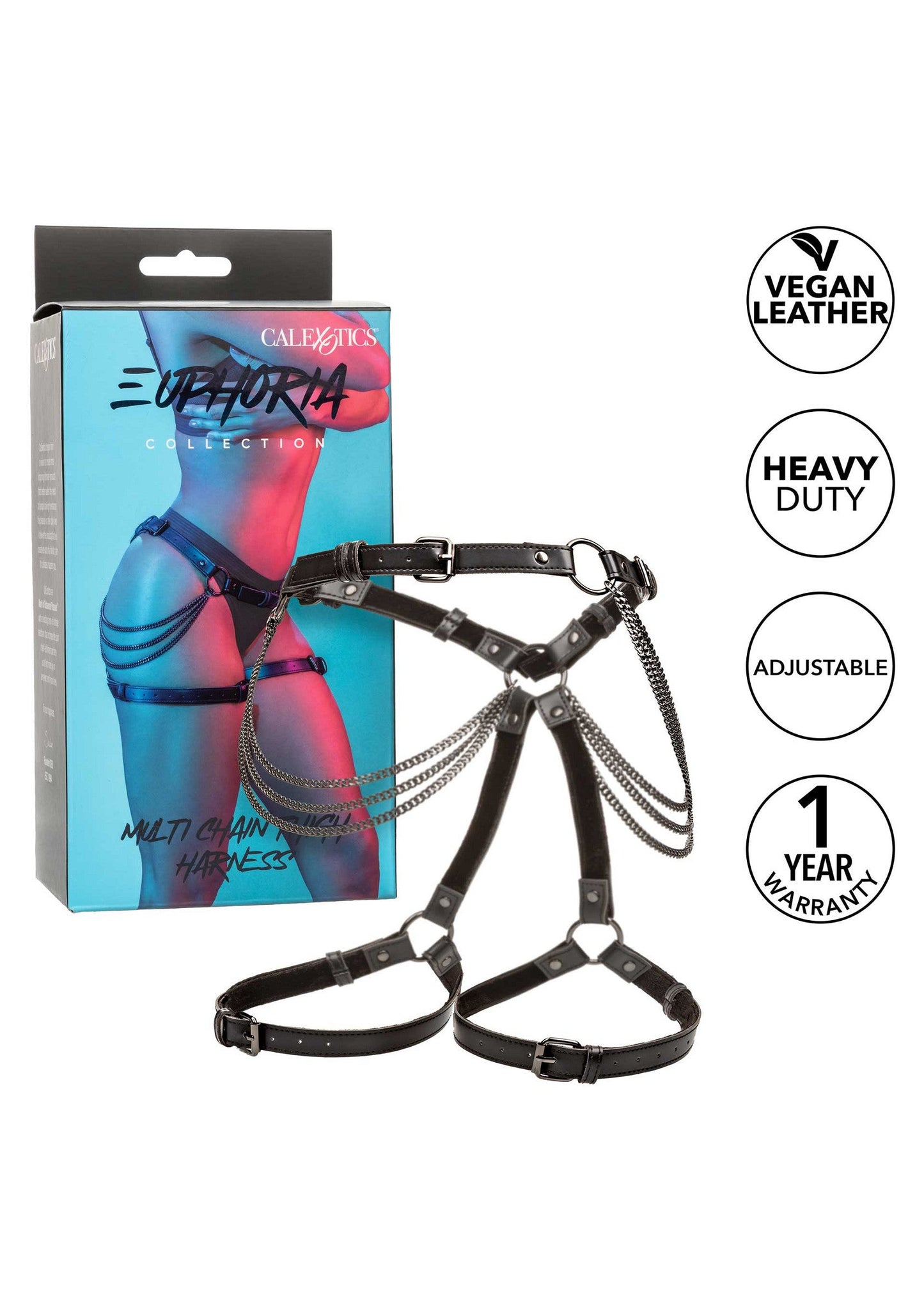 16708 calexotics euphoria chain thigh harness