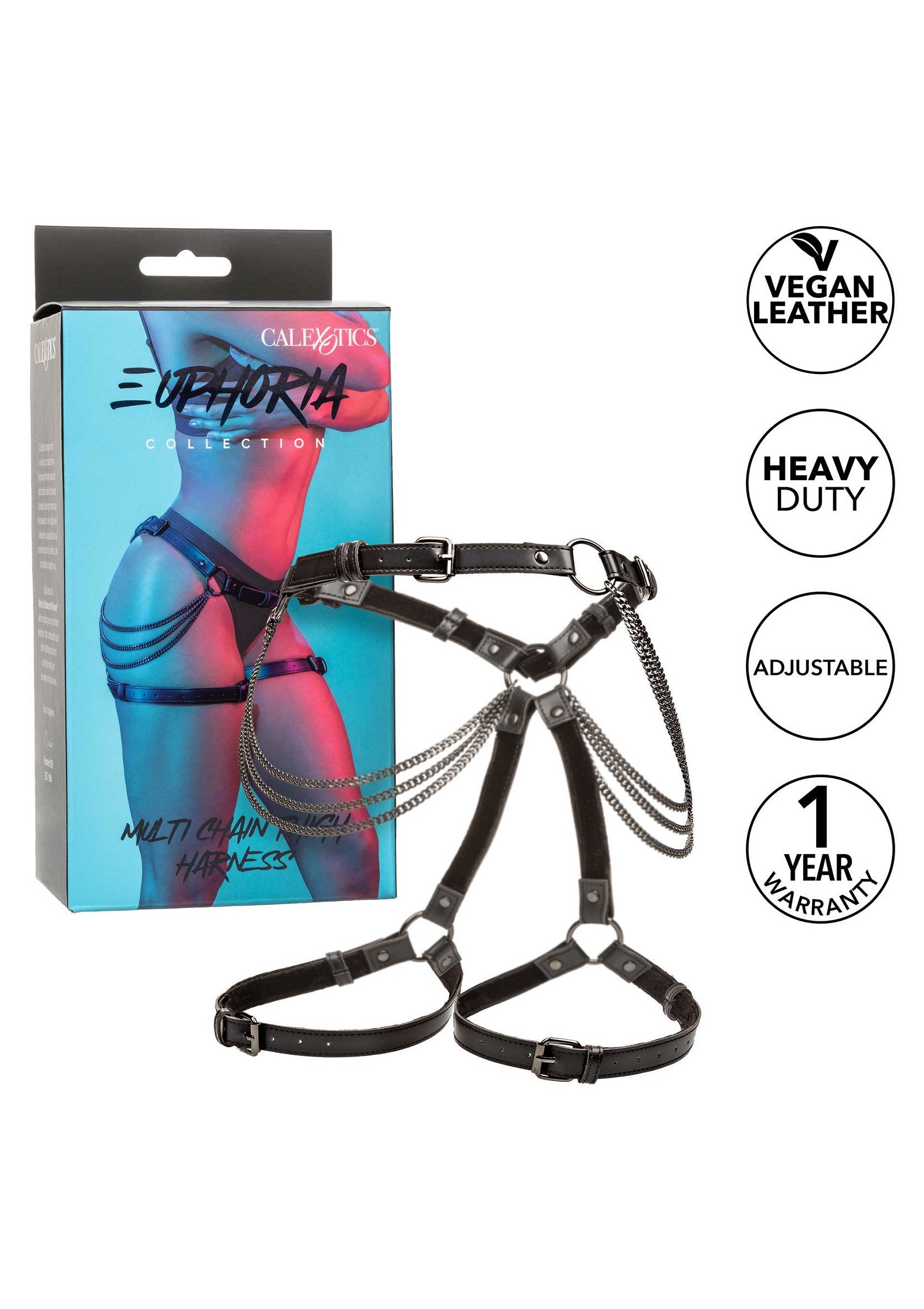 16708 calexotics euphoria chain thigh harness