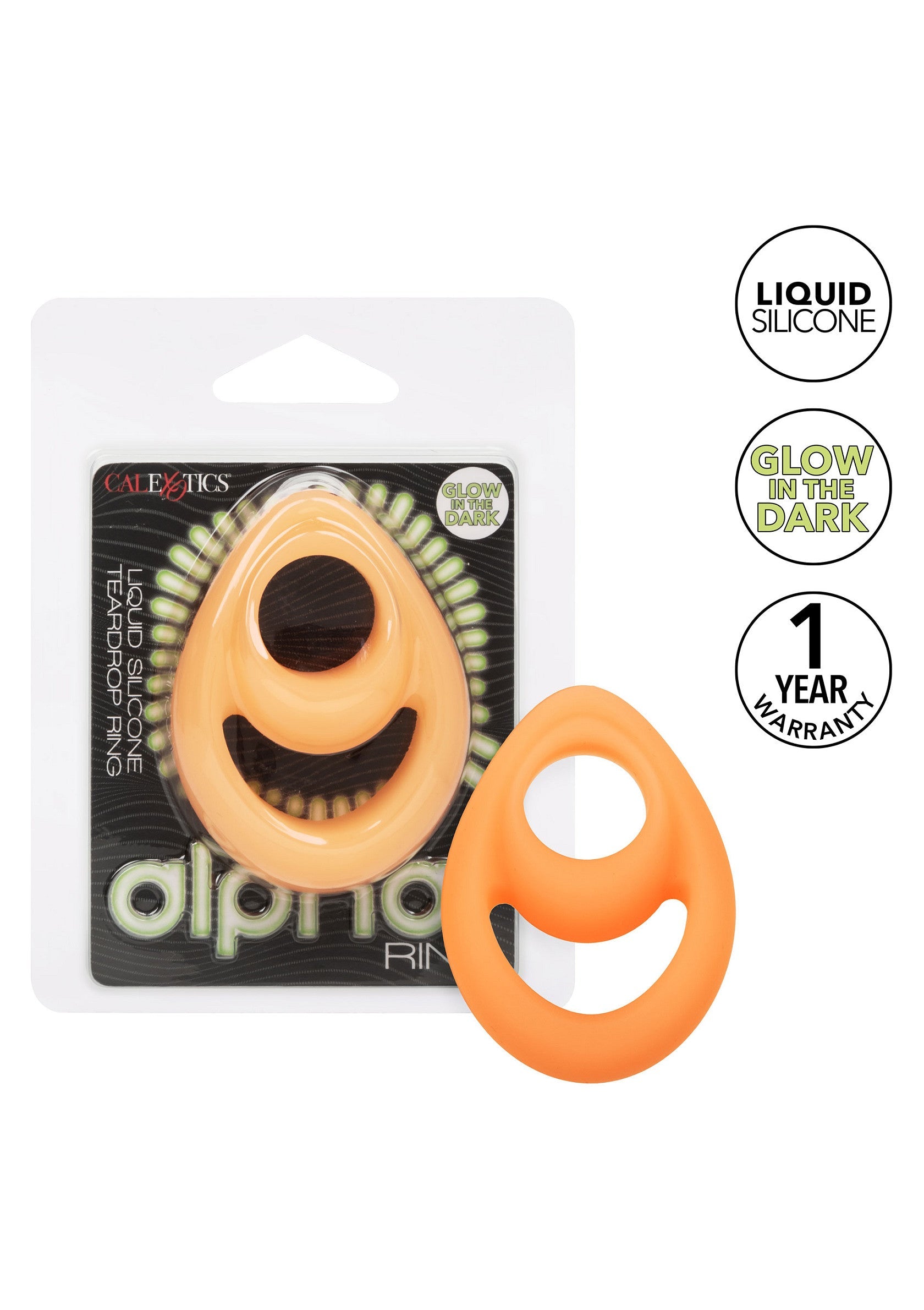 16744 calexotics alpha silicone teardrop ring