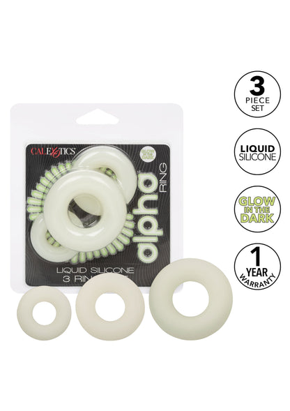 16745 calexotics alpha silicone 3 ring set
