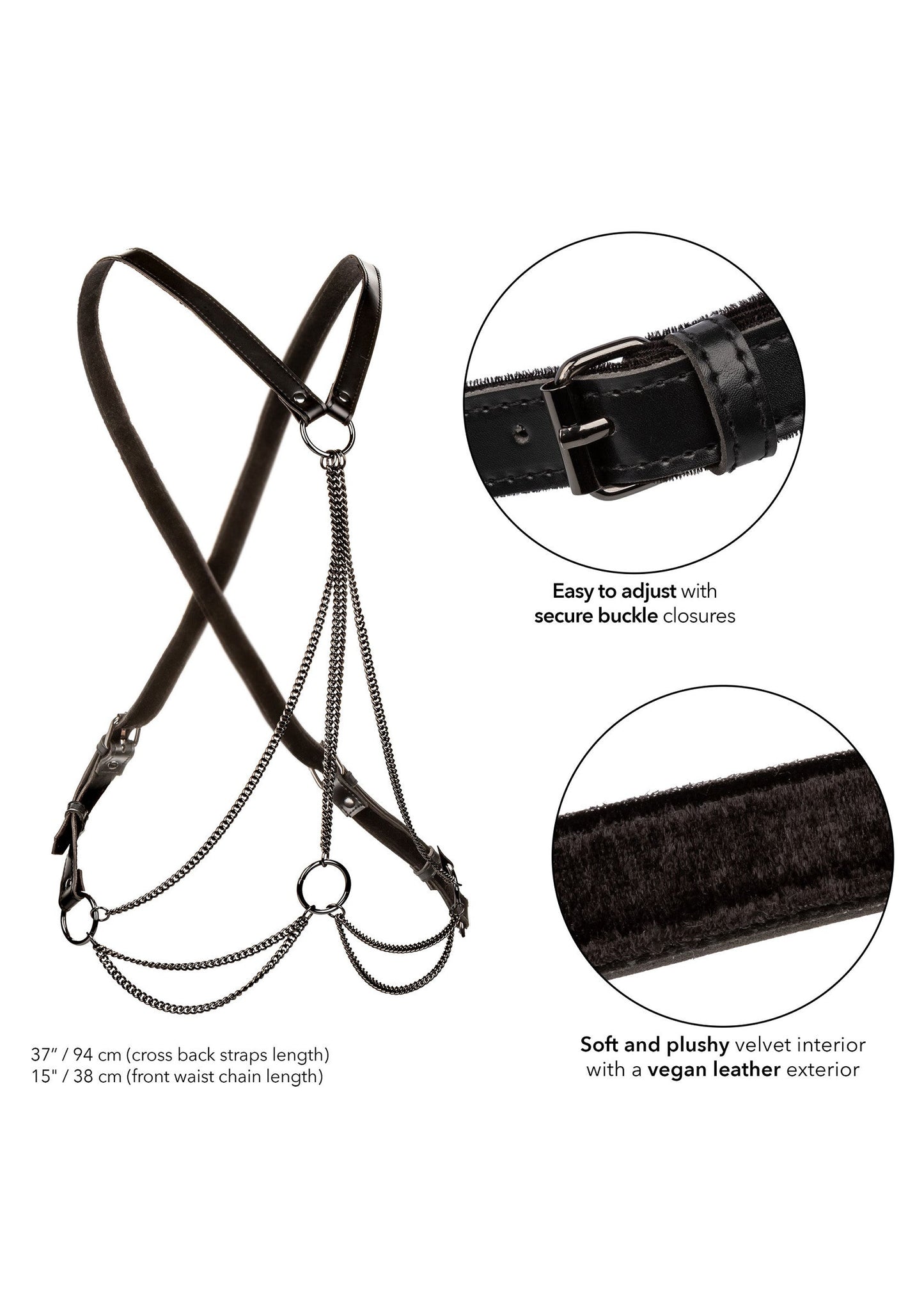 16773 calexotics euphoria multi chain harness