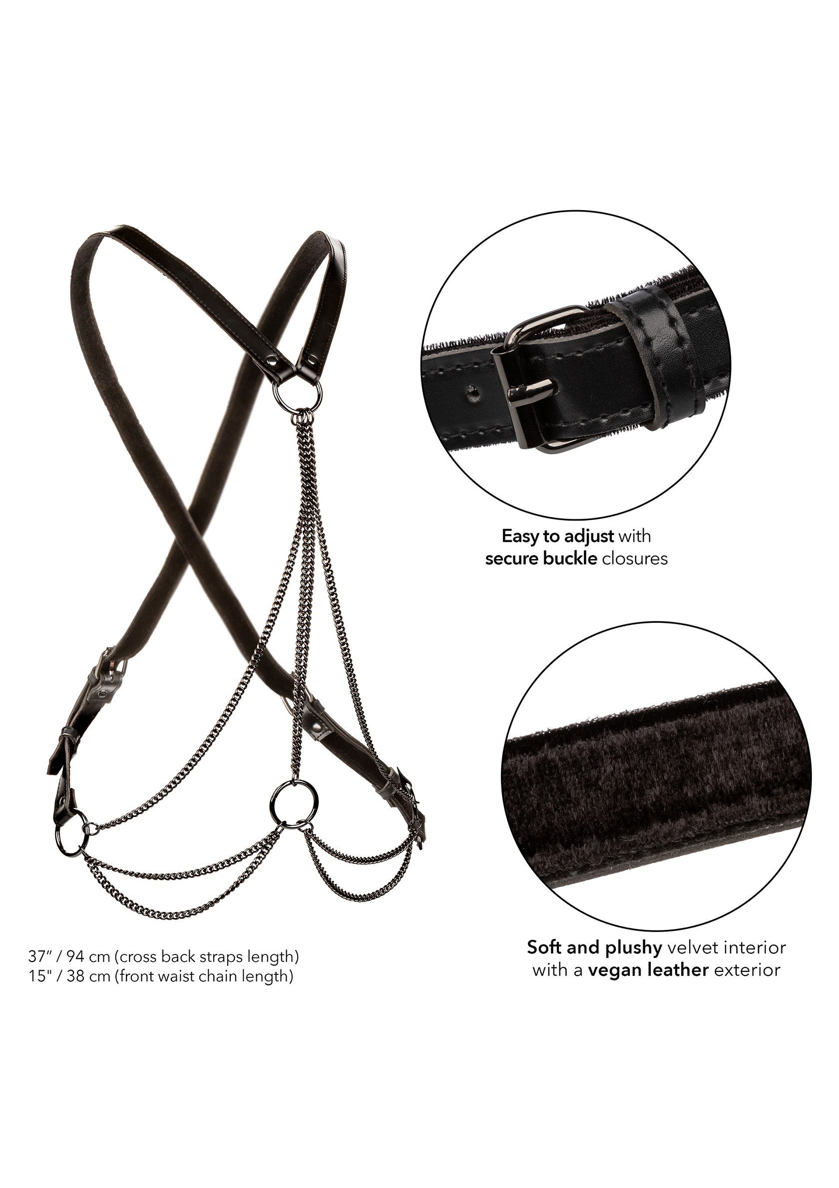 16773 calexotics euphoria multi chain harness