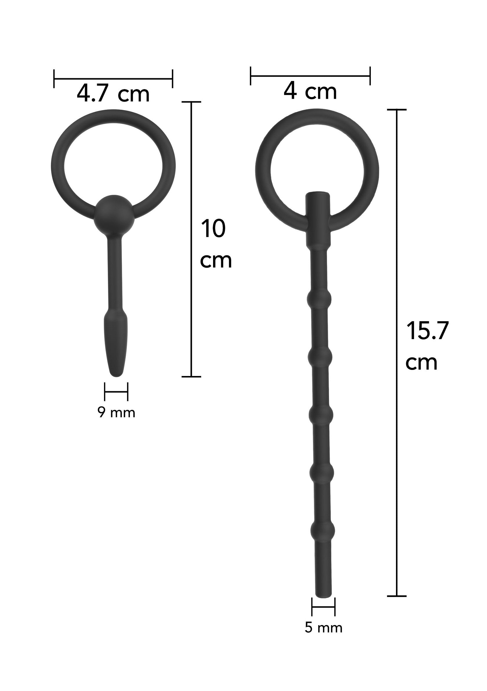 16813 hidden desire extreme penis plug set large 2 pcs