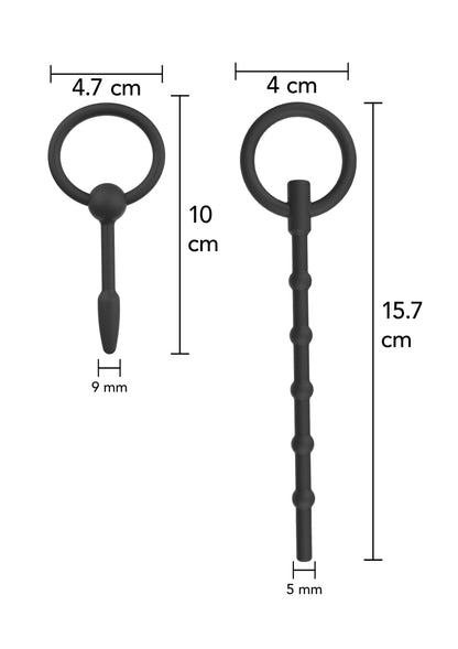 16813 hidden desire extreme penis plug set large 2 pcs