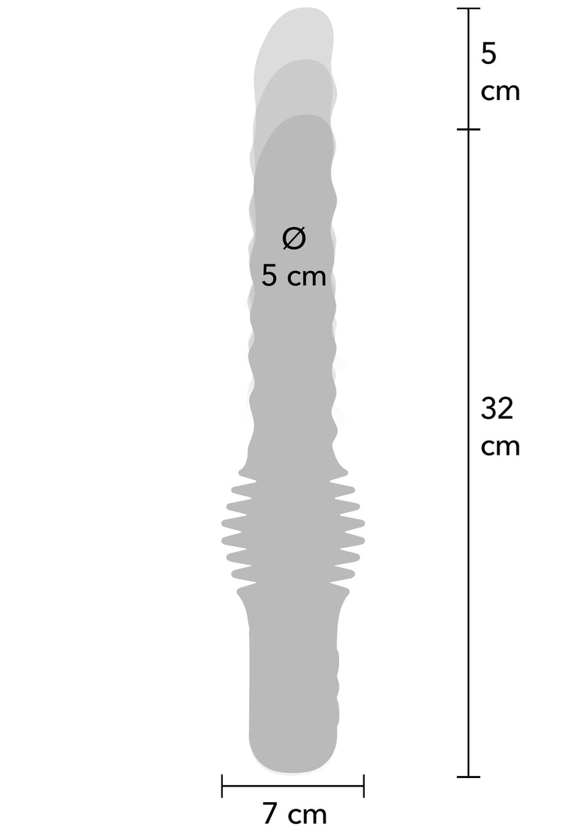 Analvibrator mit Stoßfunktion 16 Analvibrator mit Stoßfunktion - Anal Power Thrusting Vibrator| RaiX Shop