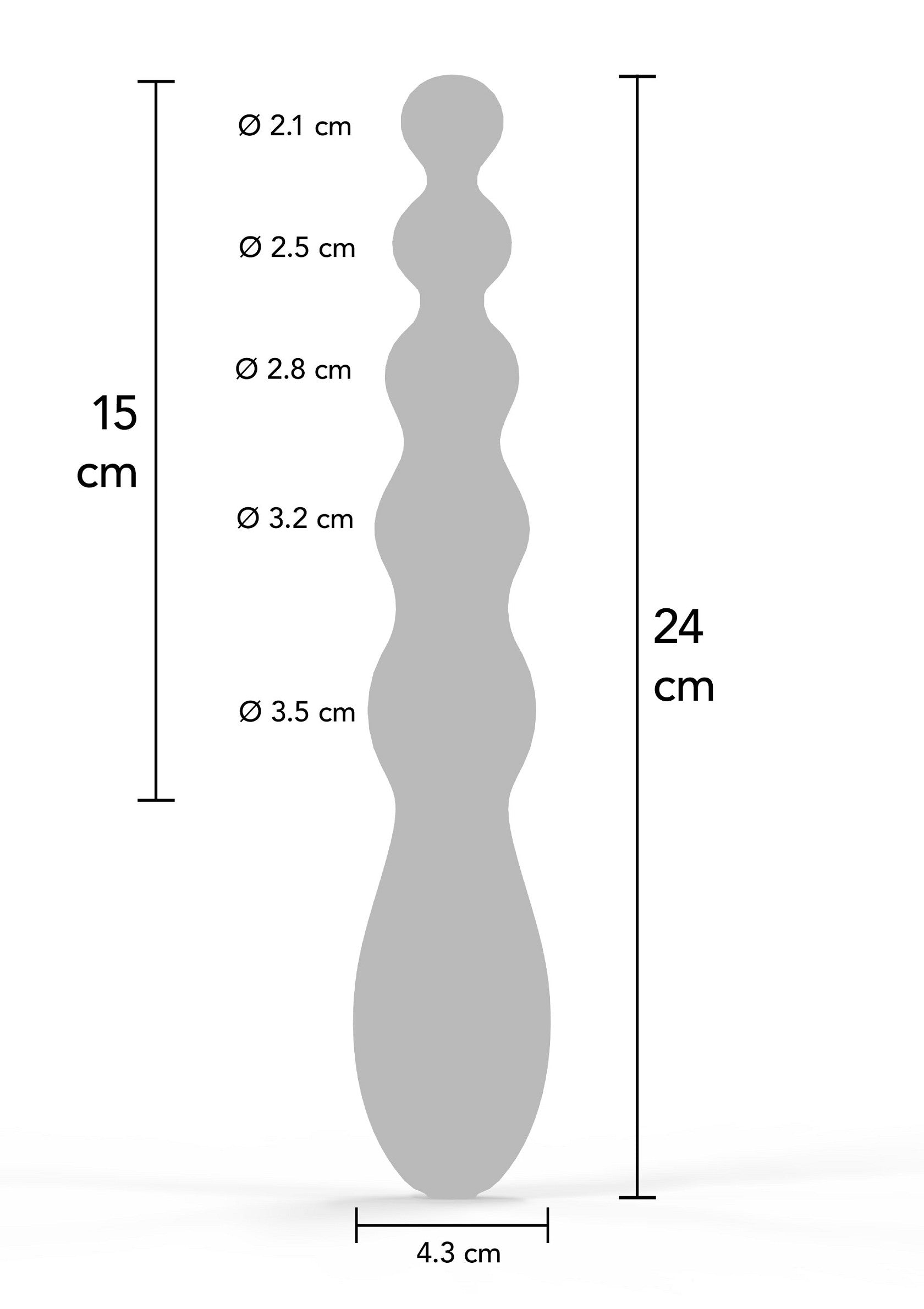 16818 hidden desire extreme beaded anal power vibrator