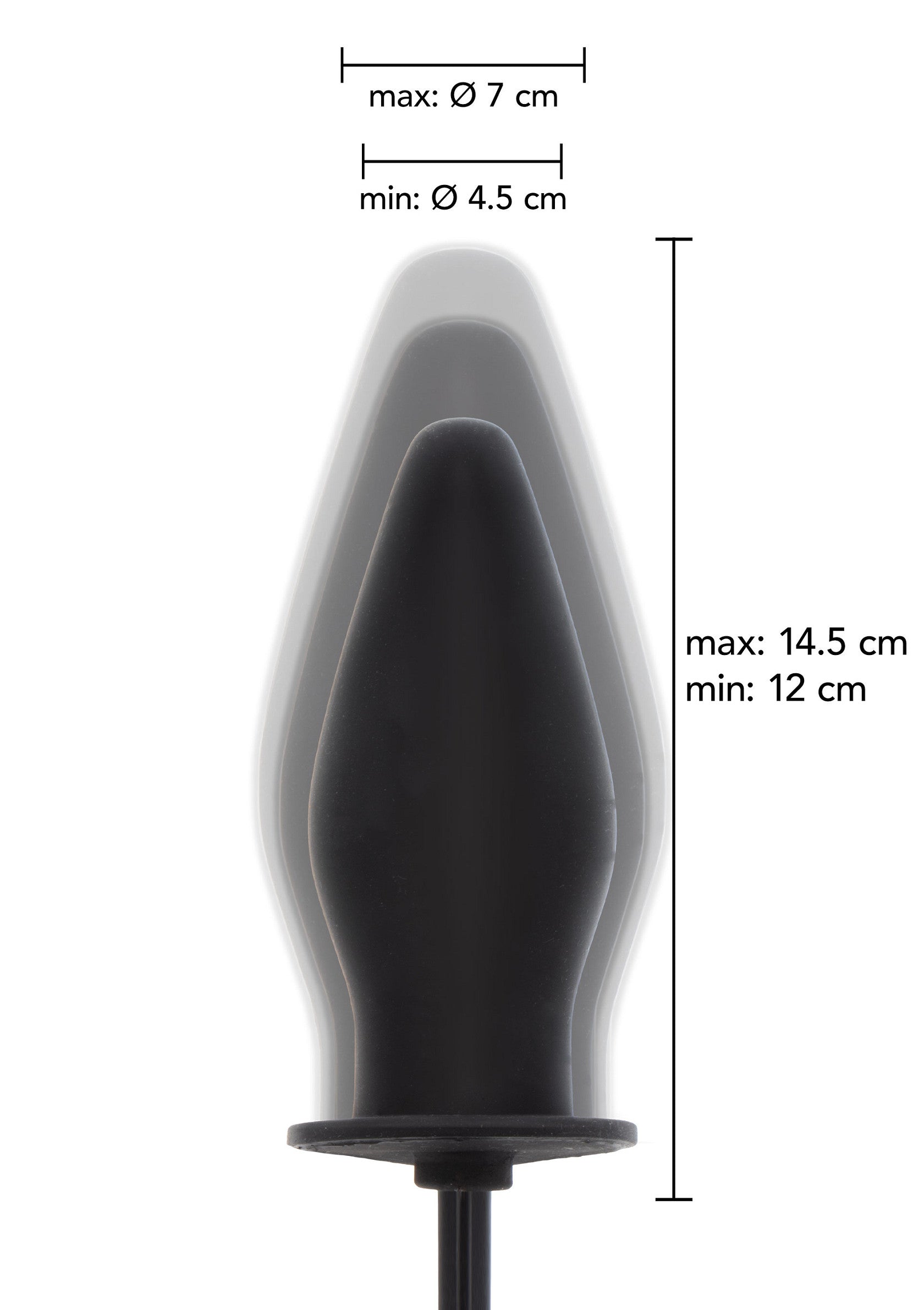 16853 hidden desire extreme inflatable butt plug advanced