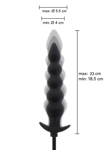 16855 hidden desire extreme inflatable ribbed plug advance