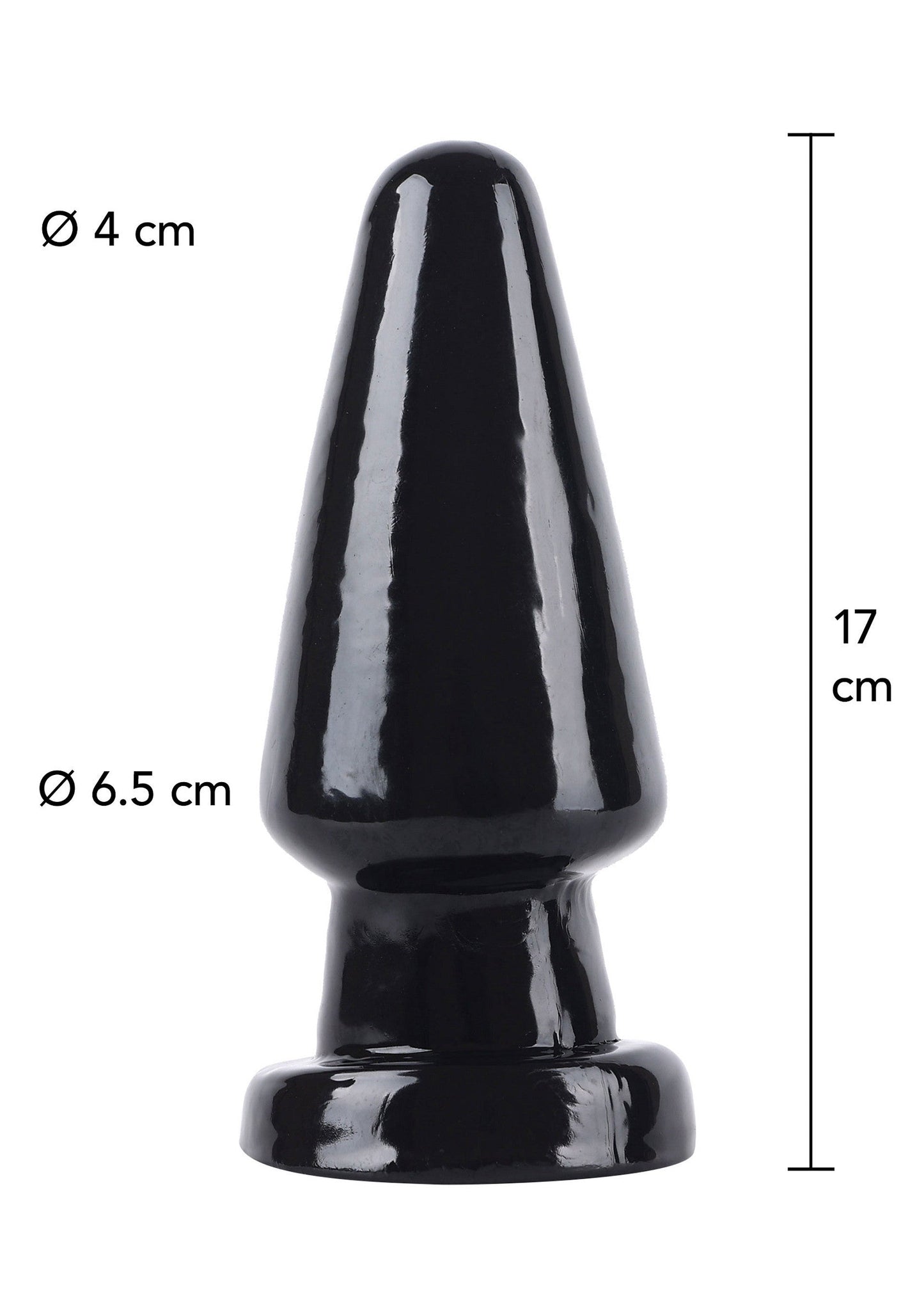 16865 hidden desire extreme buttplug cone head large 17cm