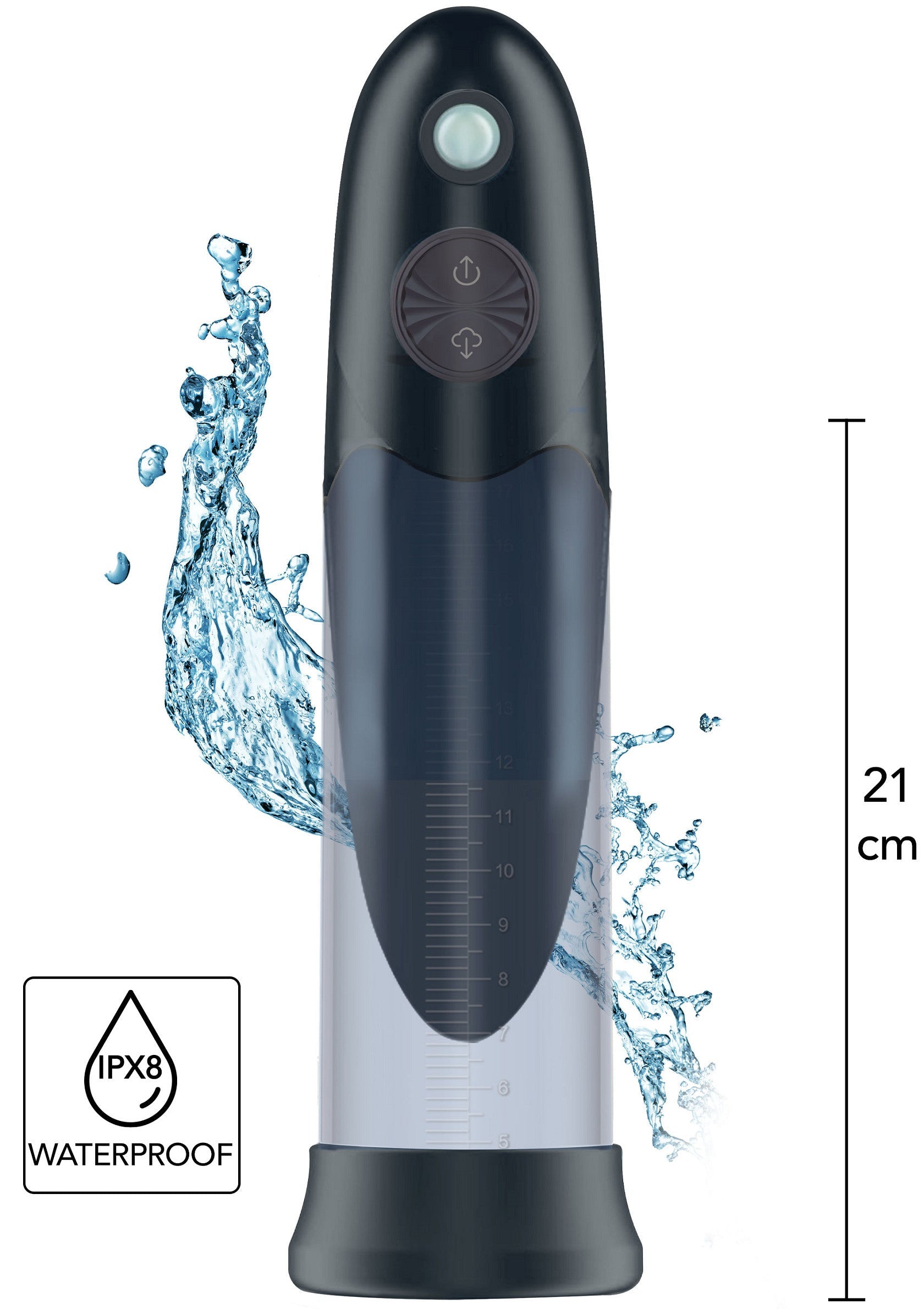 16964 hidden desire fusion automatic aqua penis pump