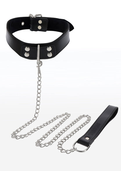 17106 taboom luxury bondage essentials elegant collar and chain leash