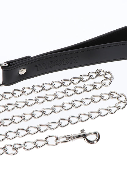 17106 taboom luxury bondage essentials elegant collar and chain leash