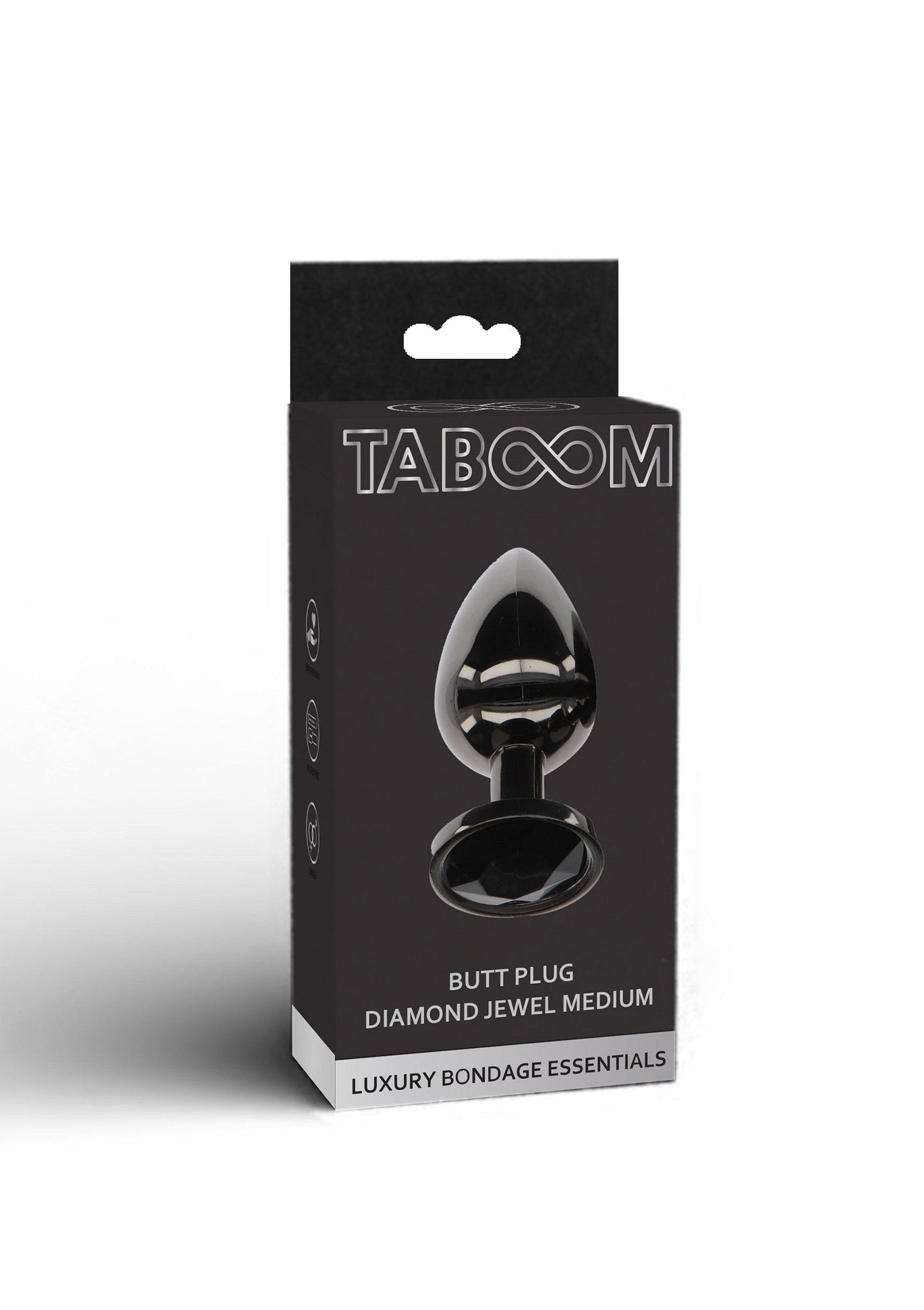 17117 taboom luxury bondage essentials butt plug with diamond jewel m