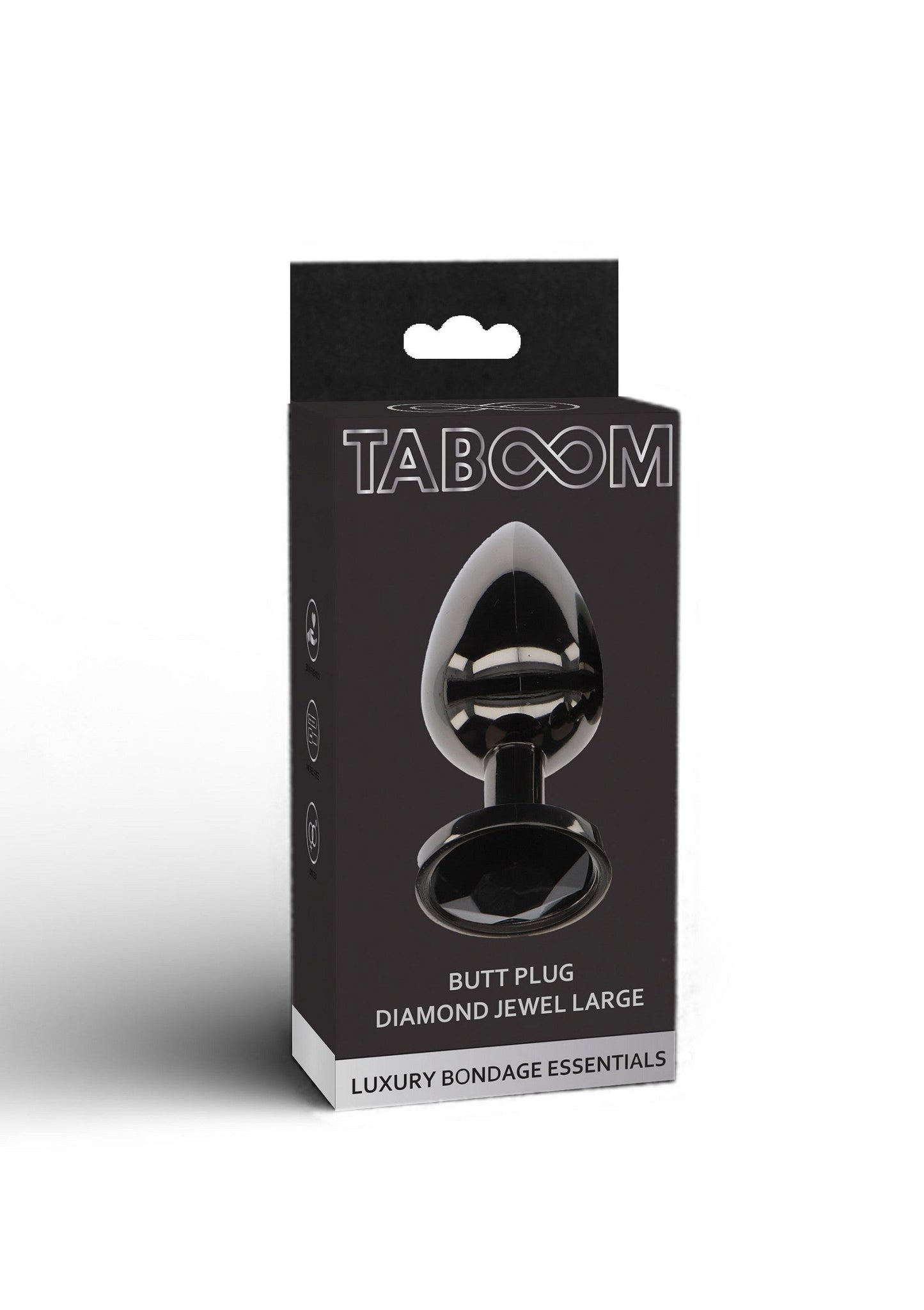 17118 taboom luxury bondage essentials butt plug with diamond jewel l