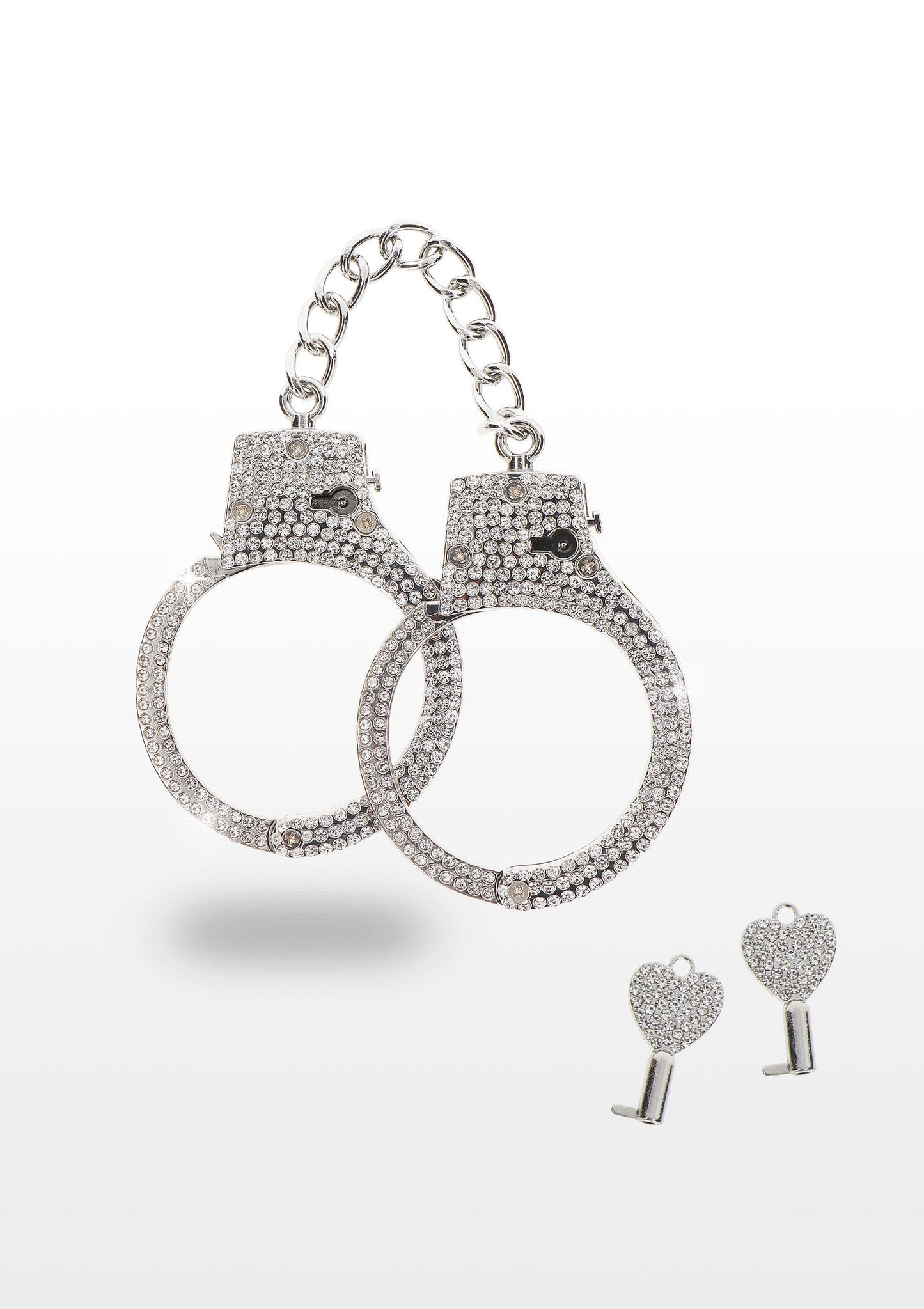 17136 taboom luxury bondage essentials diamond wrist cuffs silver