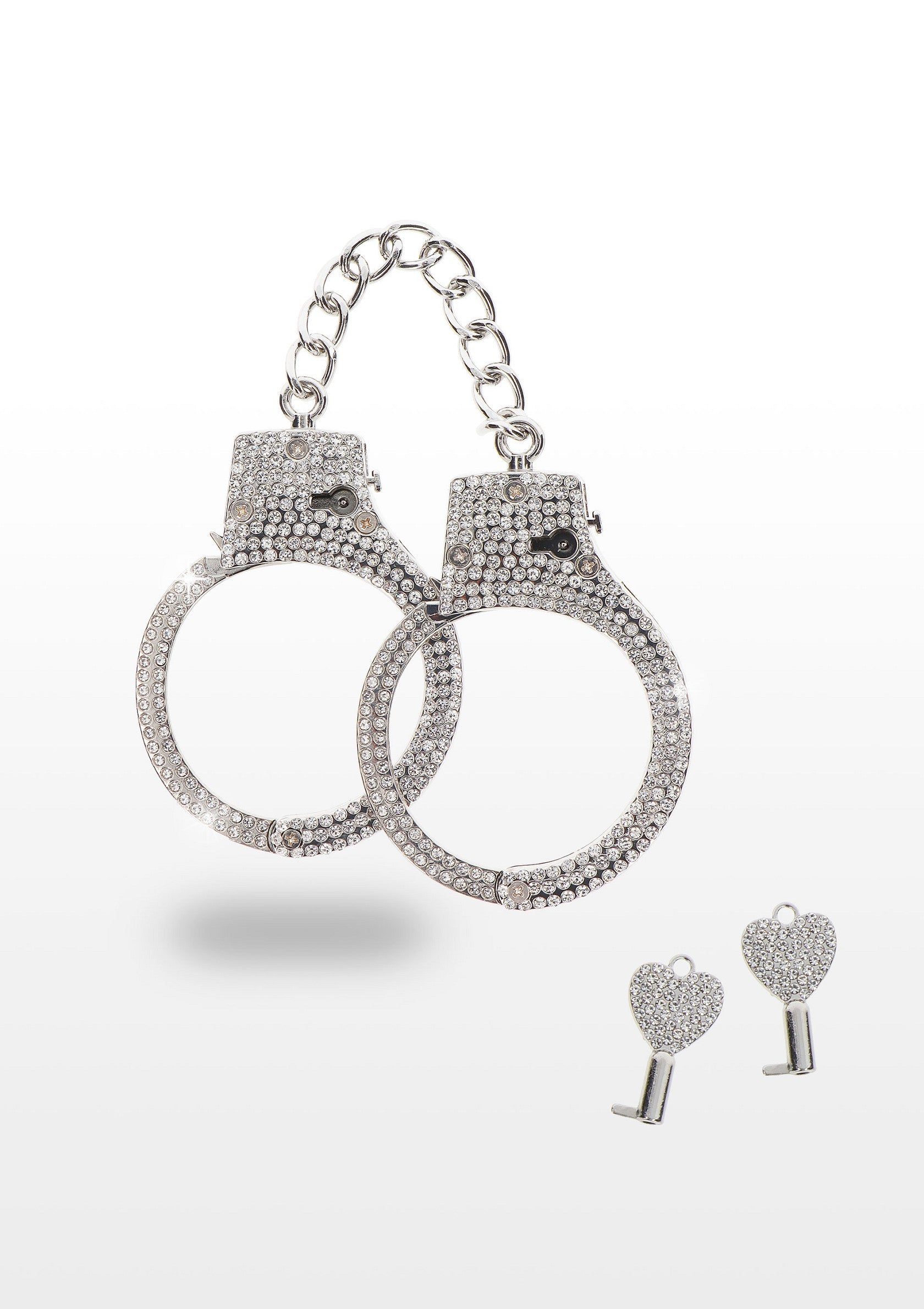 17136 taboom luxury bondage essentials diamond wrist cuffs silver