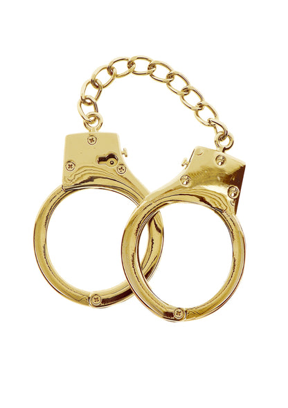 17170 taboom bondage in luxury gold plated bdsm handcuffs