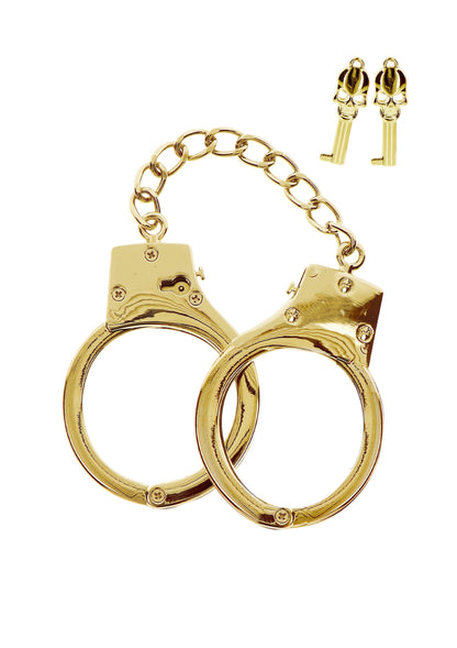 17170 taboom bondage in luxury gold plated bdsm handcuffs