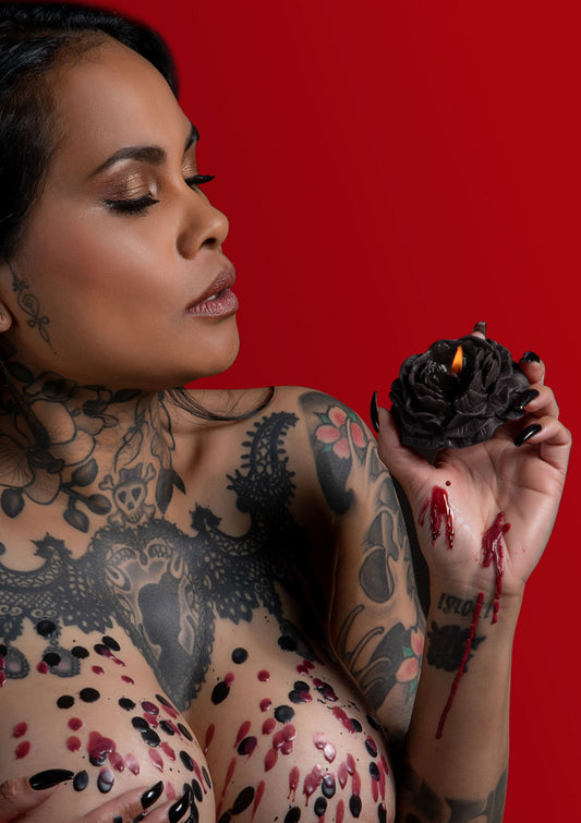 17177 taboom bondage in luxury rose japanese drip candle 2pcs