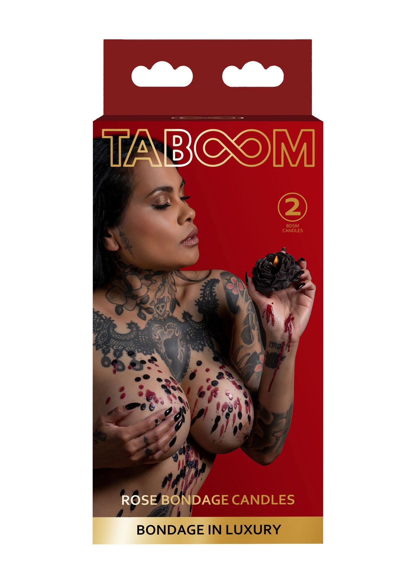17177 taboom bondage in luxury rose japanese drip candle 2pcs